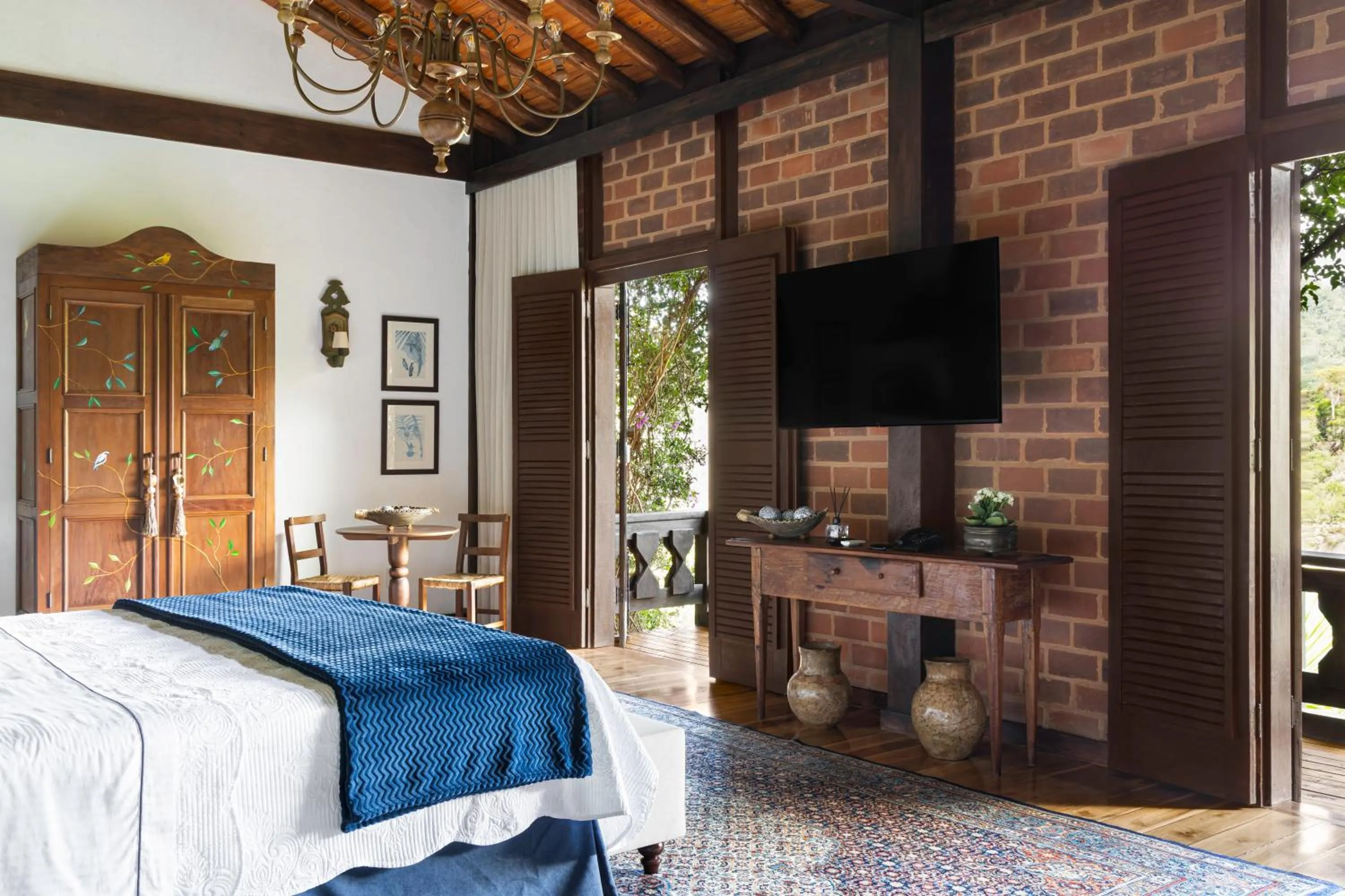 TV and multimedia, Bed in Pousada Pedra Azul