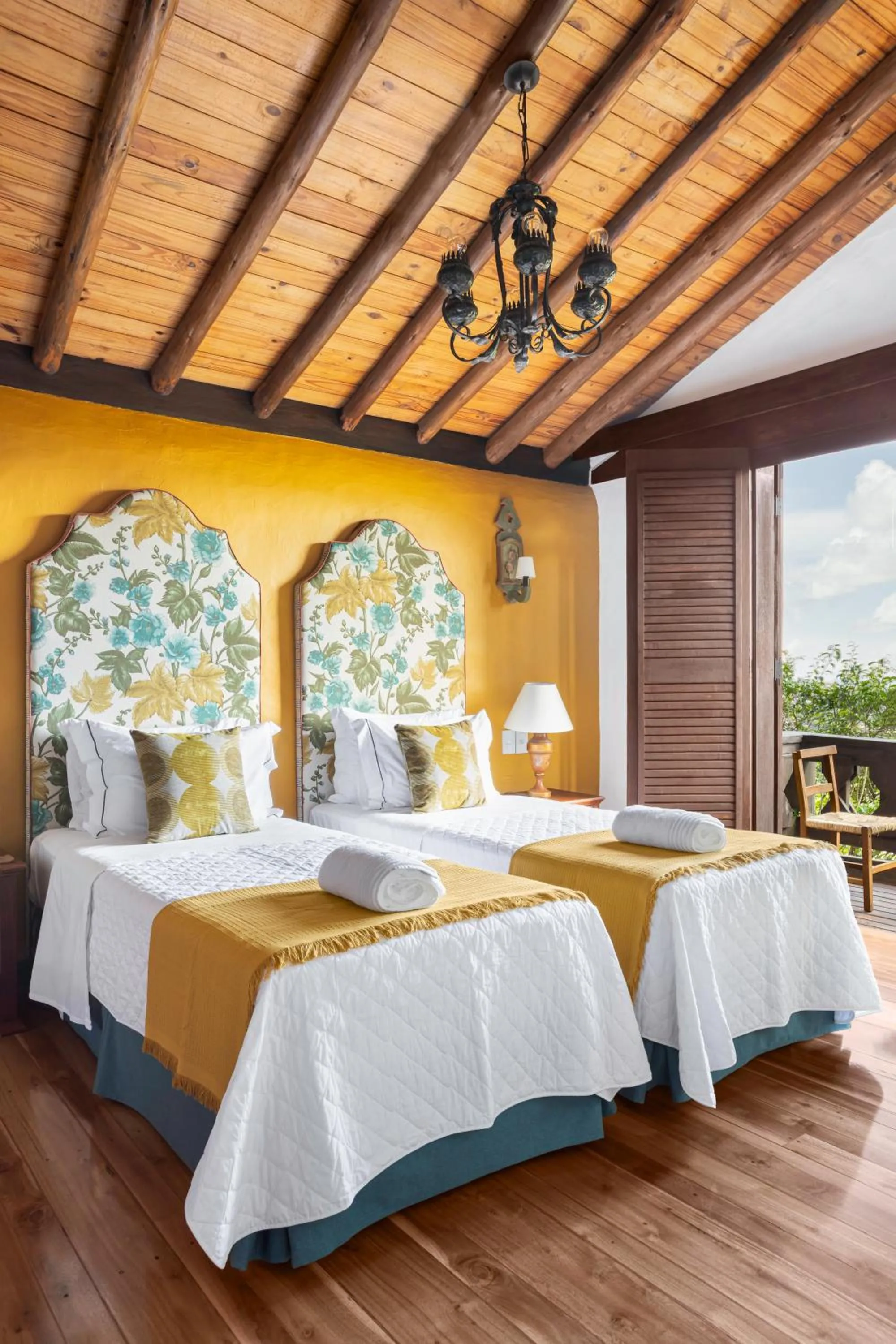 Bed in Pousada Pedra Azul