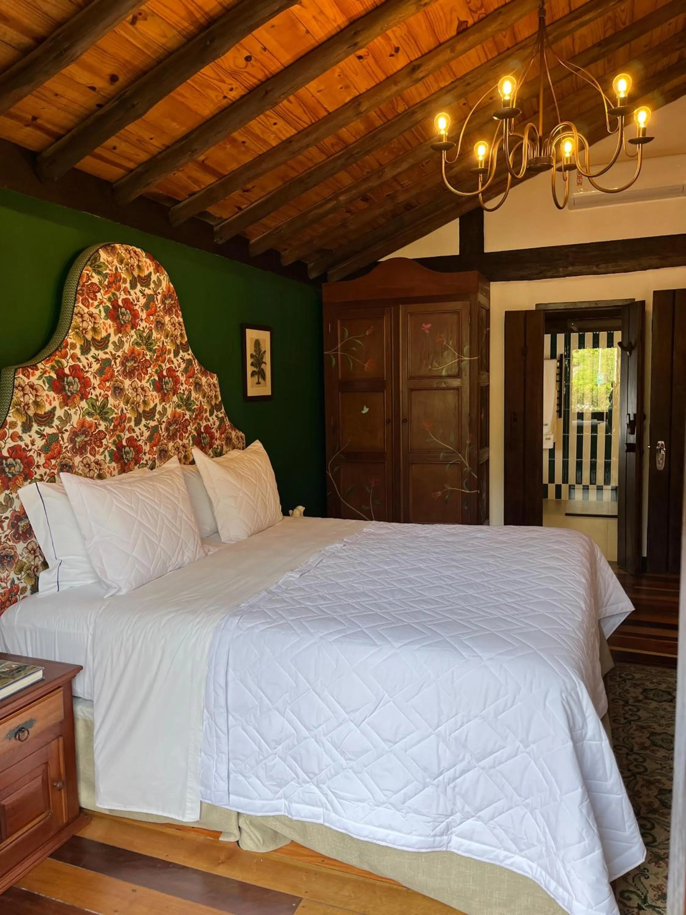 Bed in Pousada Pedra Azul