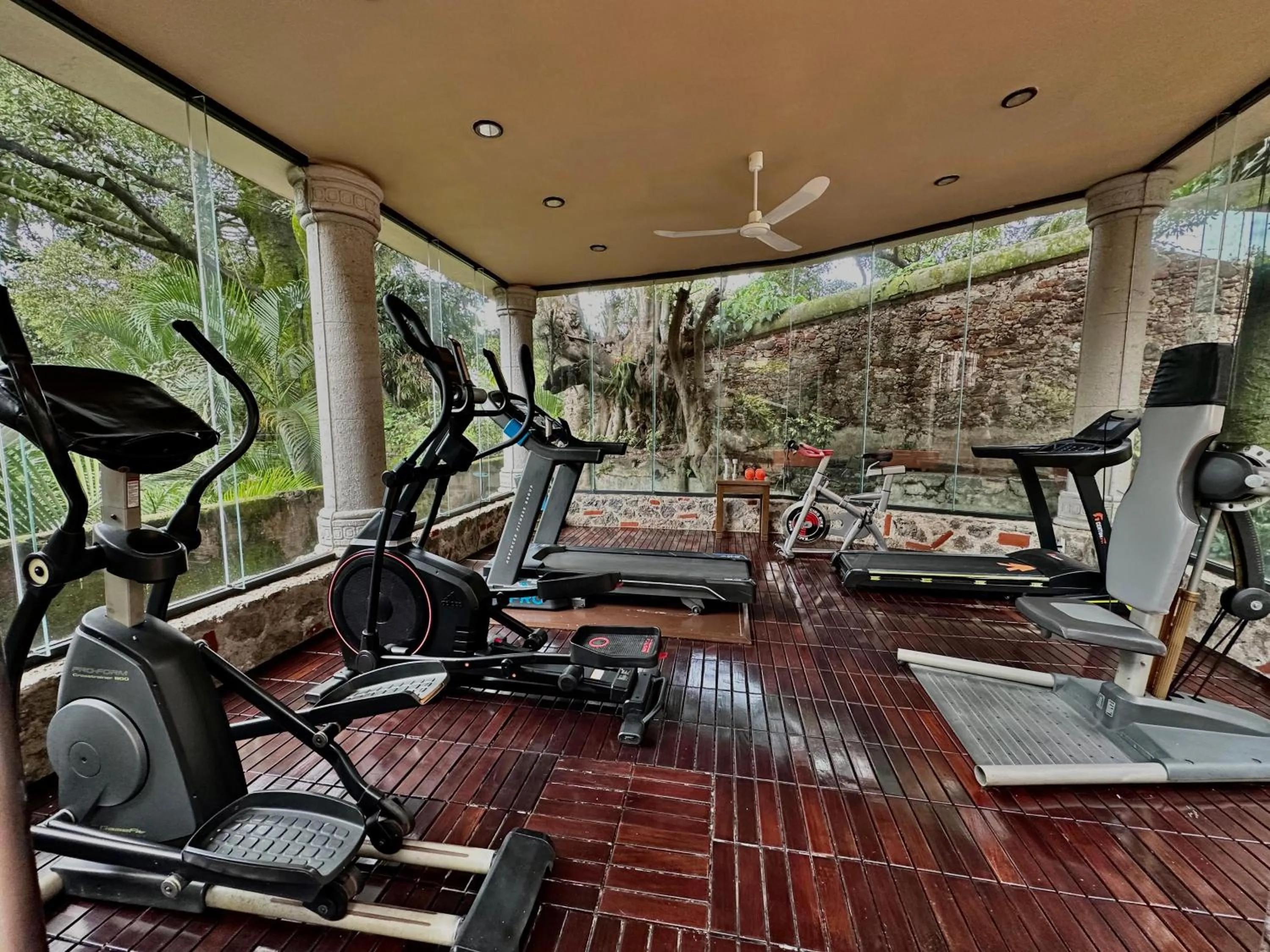 Fitness centre/facilities in Hotel & Spa Hacienda de Cortés