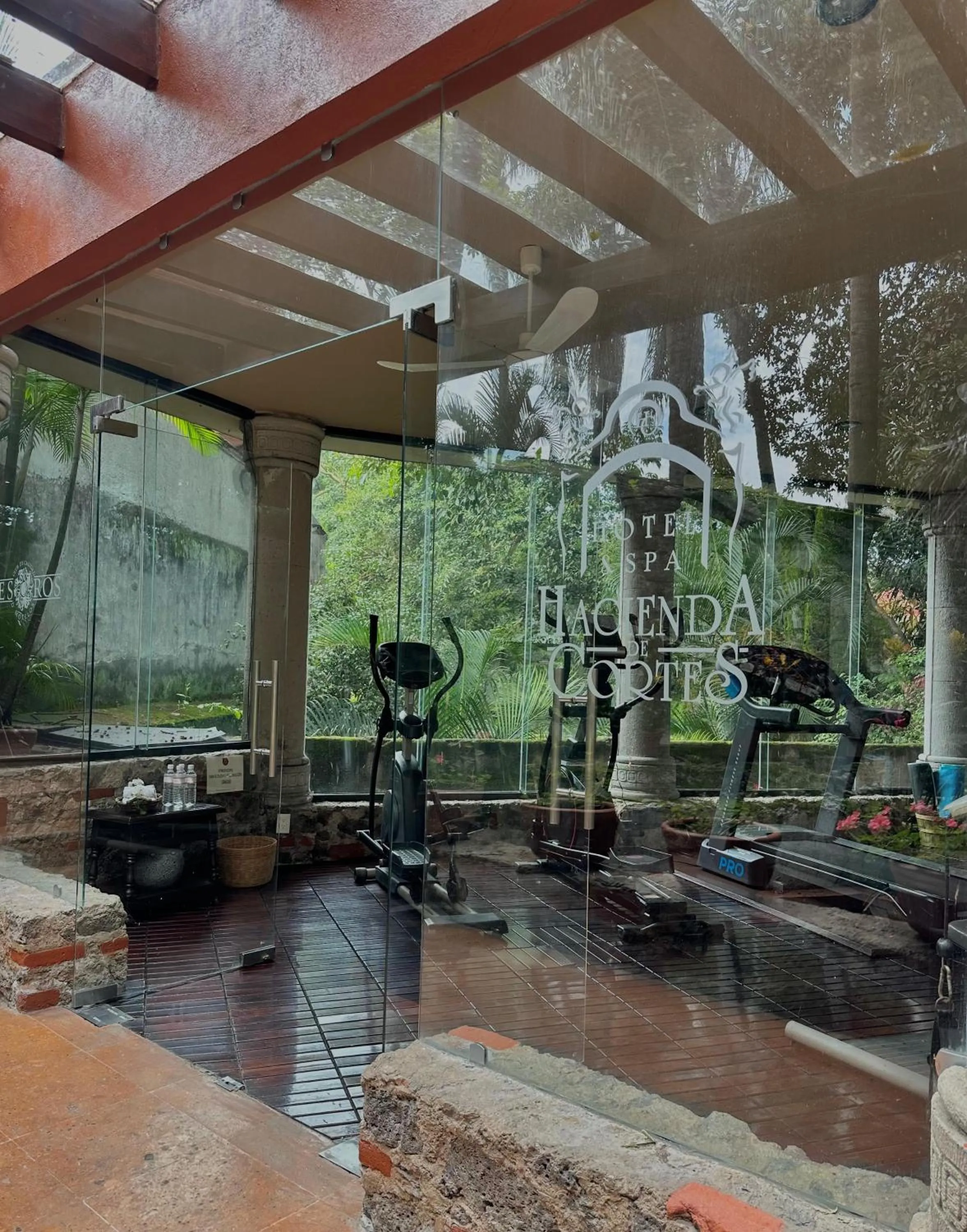 Fitness centre/facilities in Hotel & Spa Hacienda de Cortés