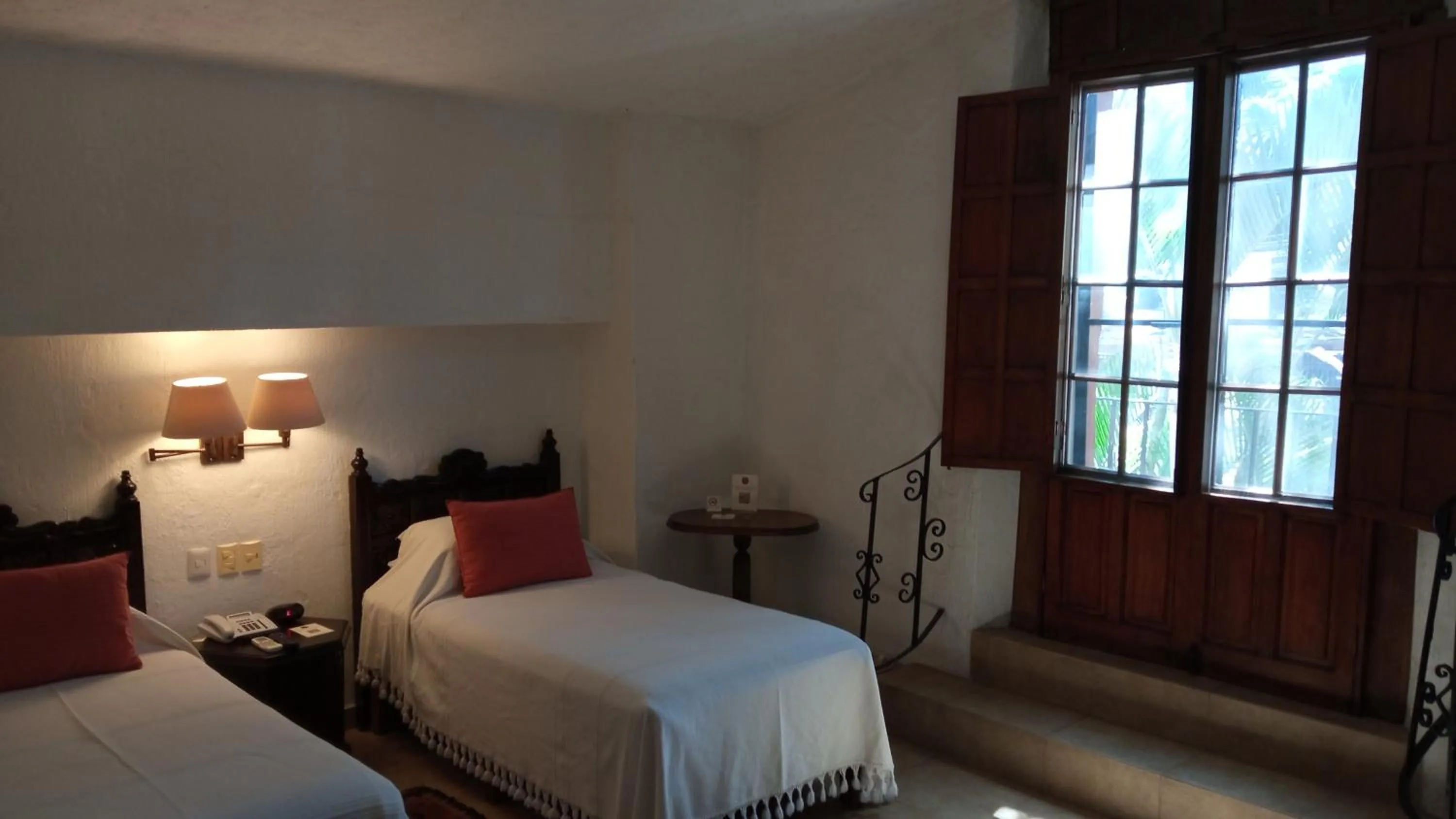 Bed in Hotel & Spa Hacienda de Cortés