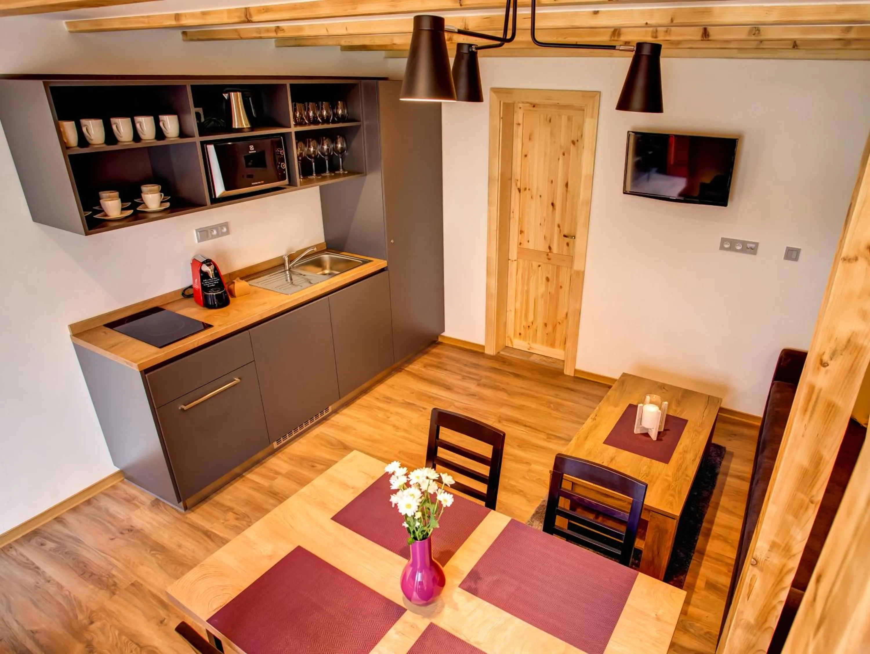 Communal kitchen in Holiday Village Tatralandia