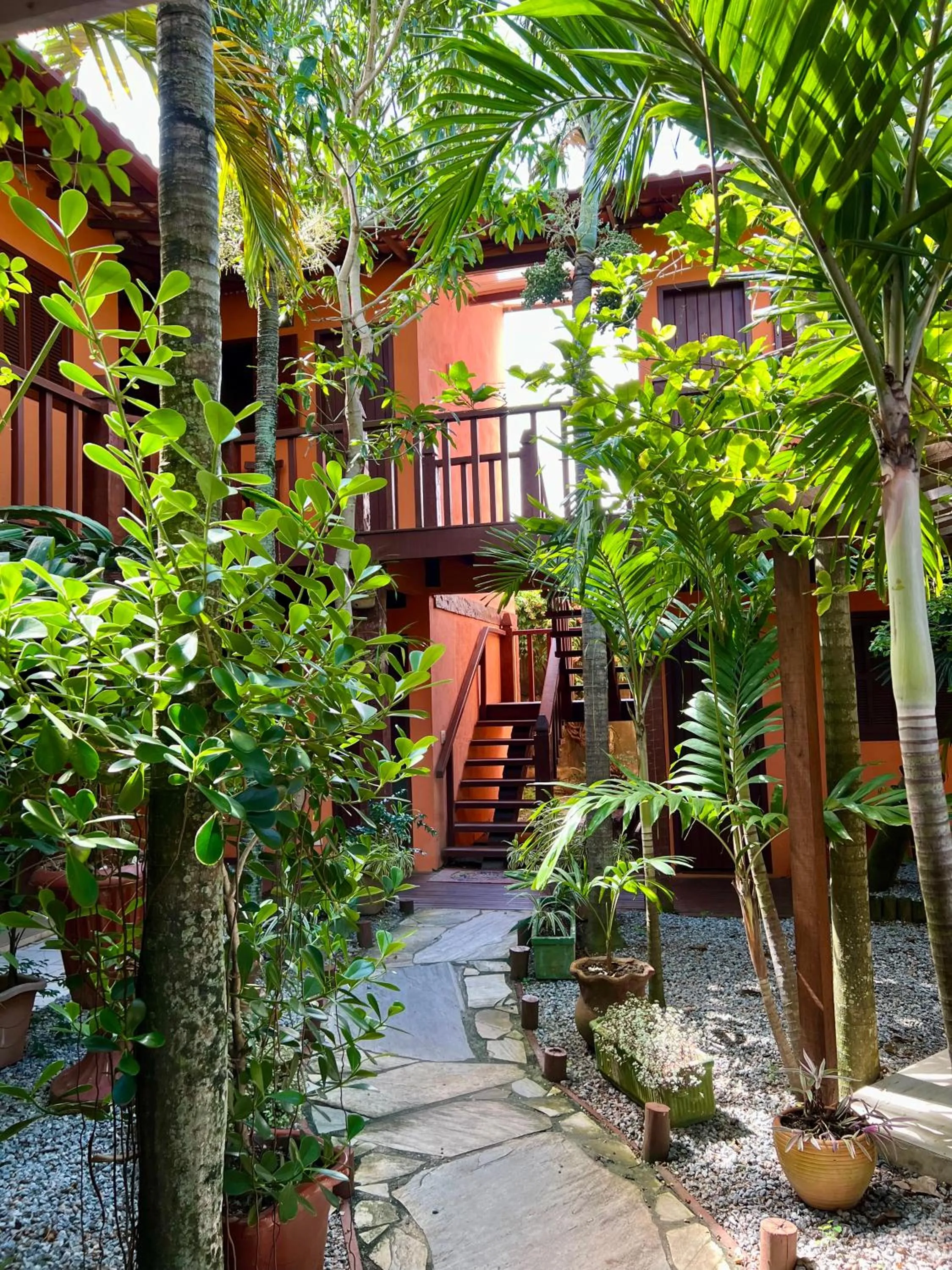 Garden view in Pousada Alforria