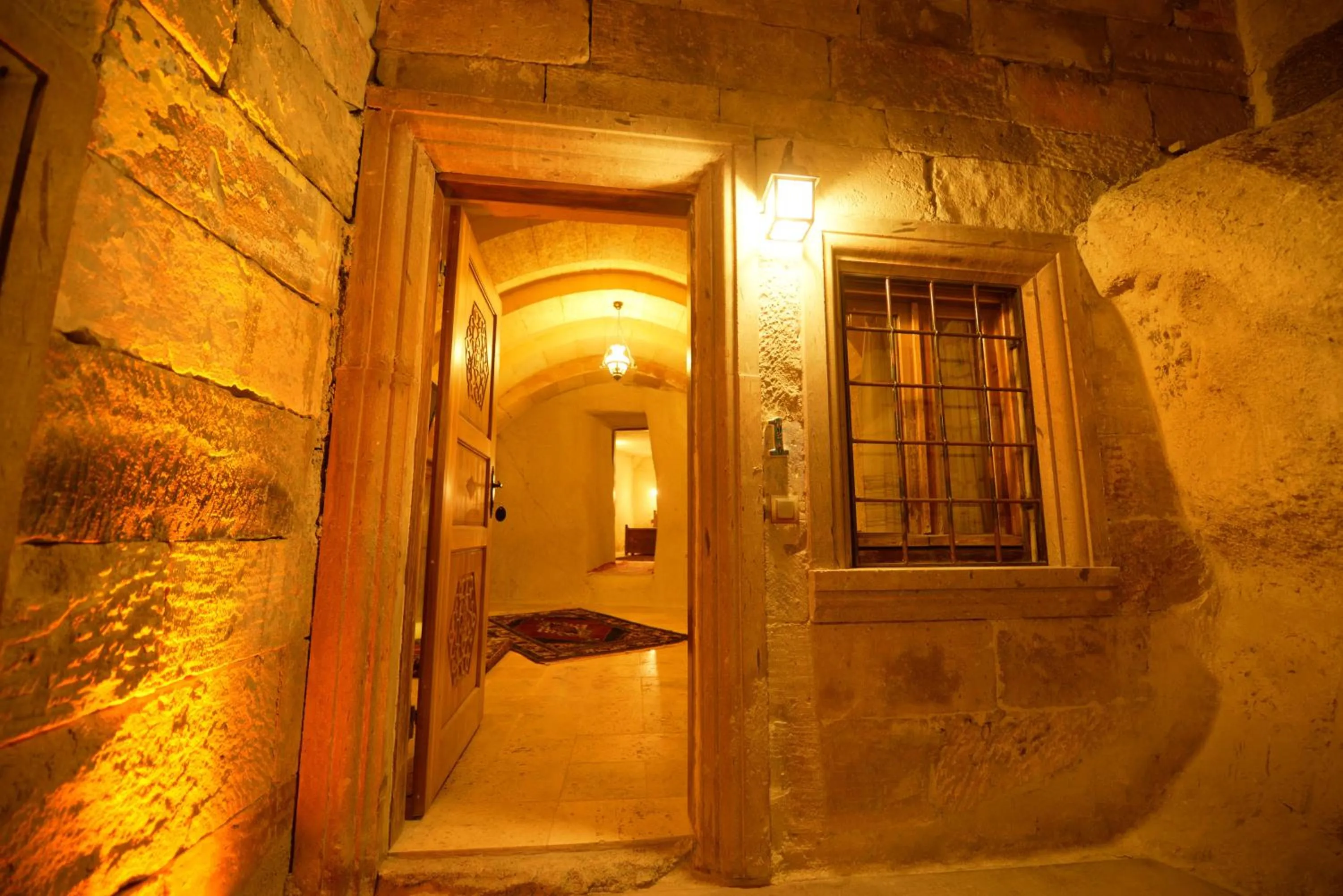 Facade/entrance in Vineyard Cave Hotel