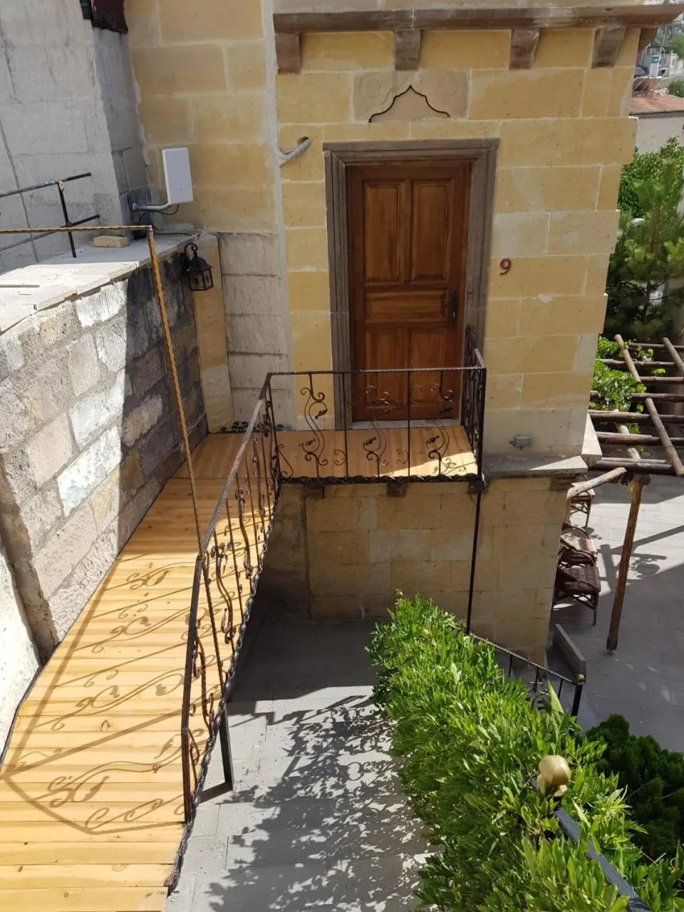 Facade/entrance in Vineyard Cave Hotel