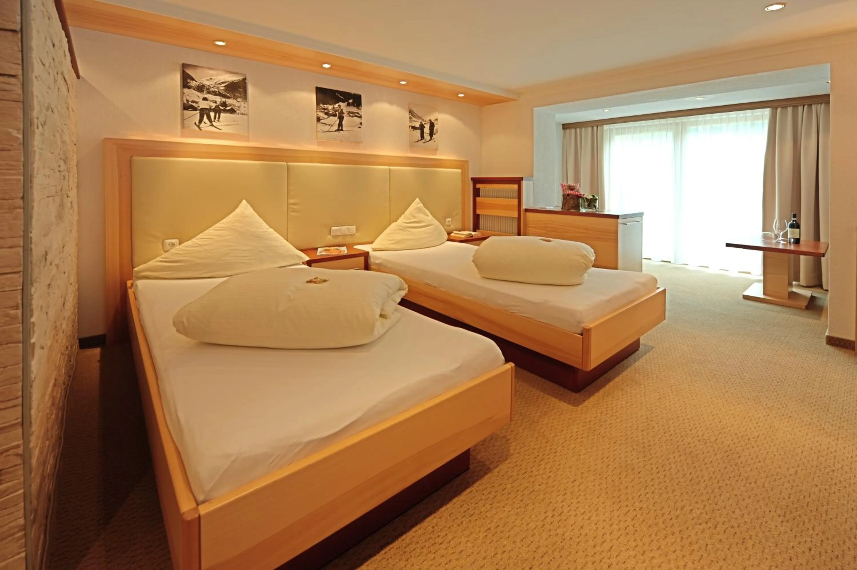 Decorative detail, Bed in Hotel Arnika