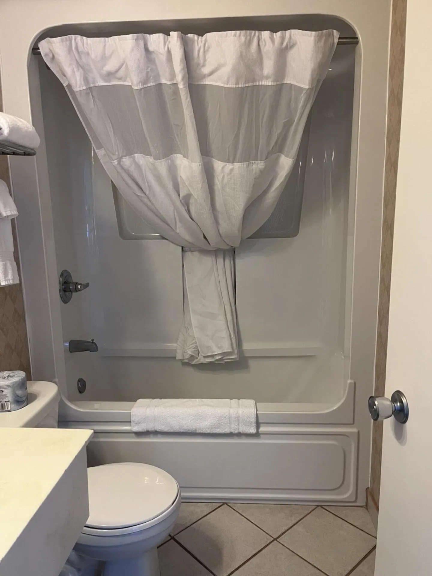 Bathroom in Travelodge by Wyndham Amherst