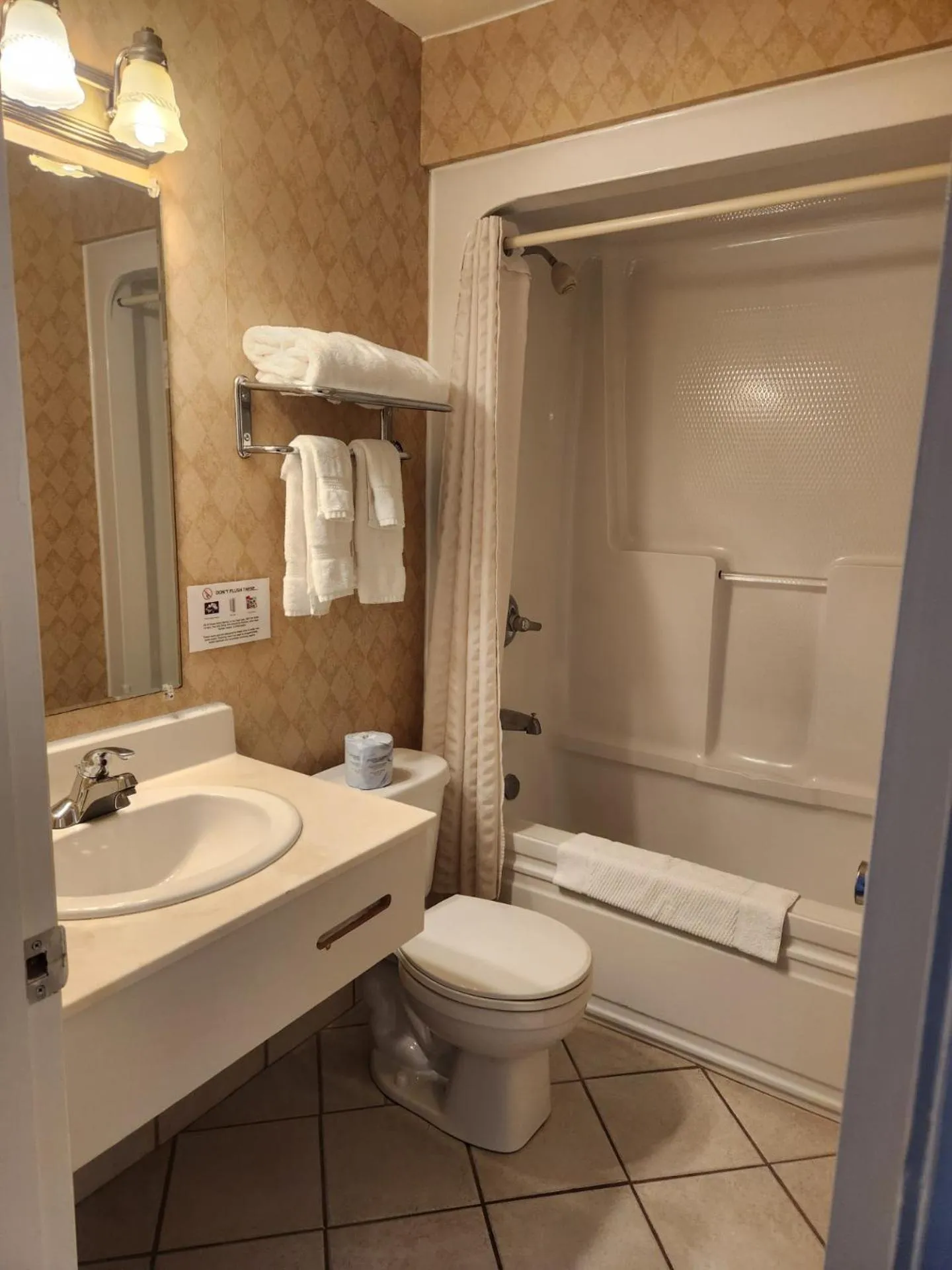 Bathroom in Travelodge by Wyndham Amherst