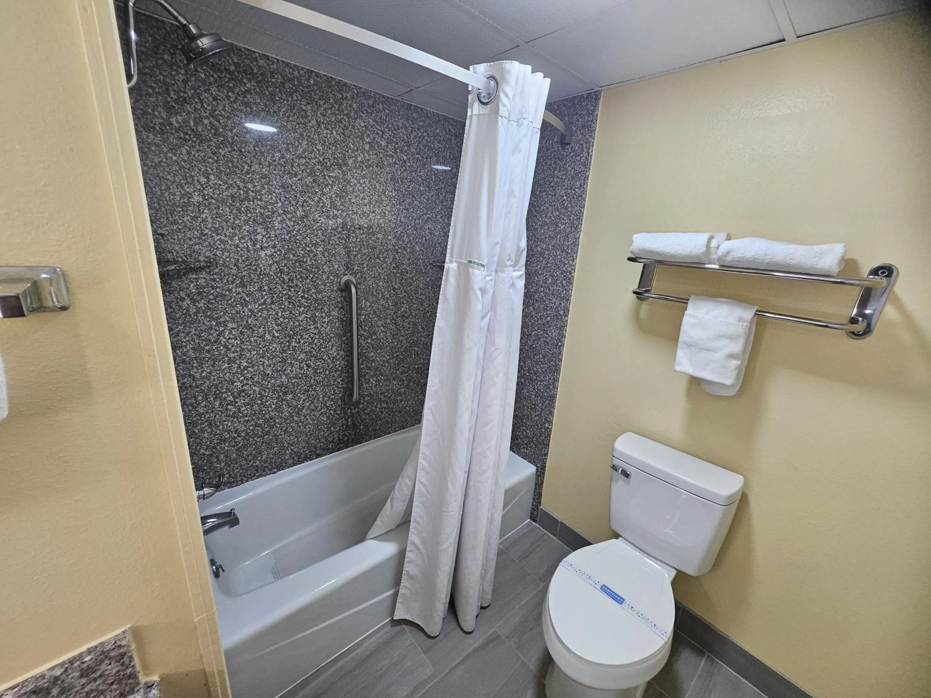 Shower in Super 8 by Wyndham Clinton