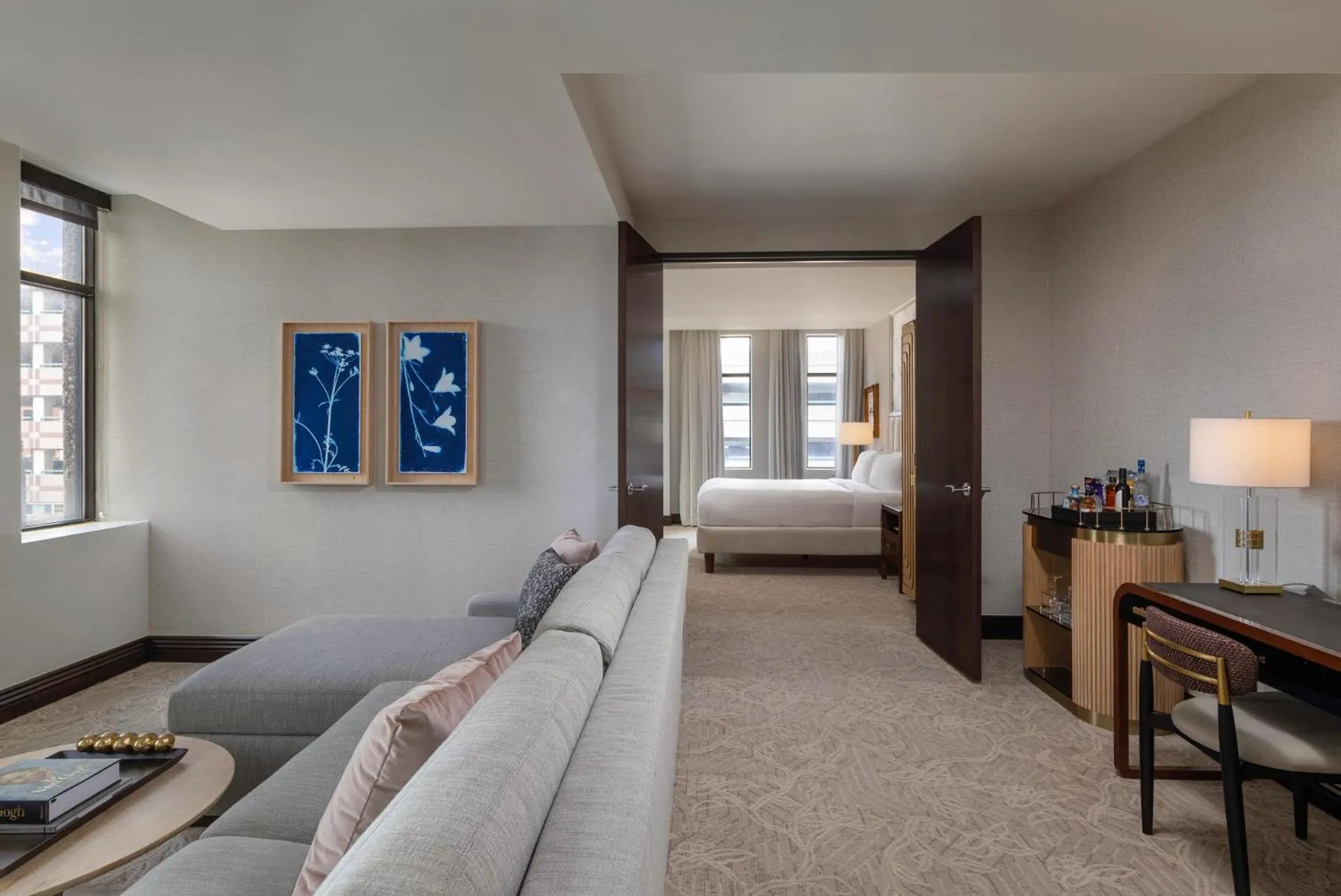 Seating area, Bed in Hotel Ivy, a Luxury Collection Hotel, Minneapolis