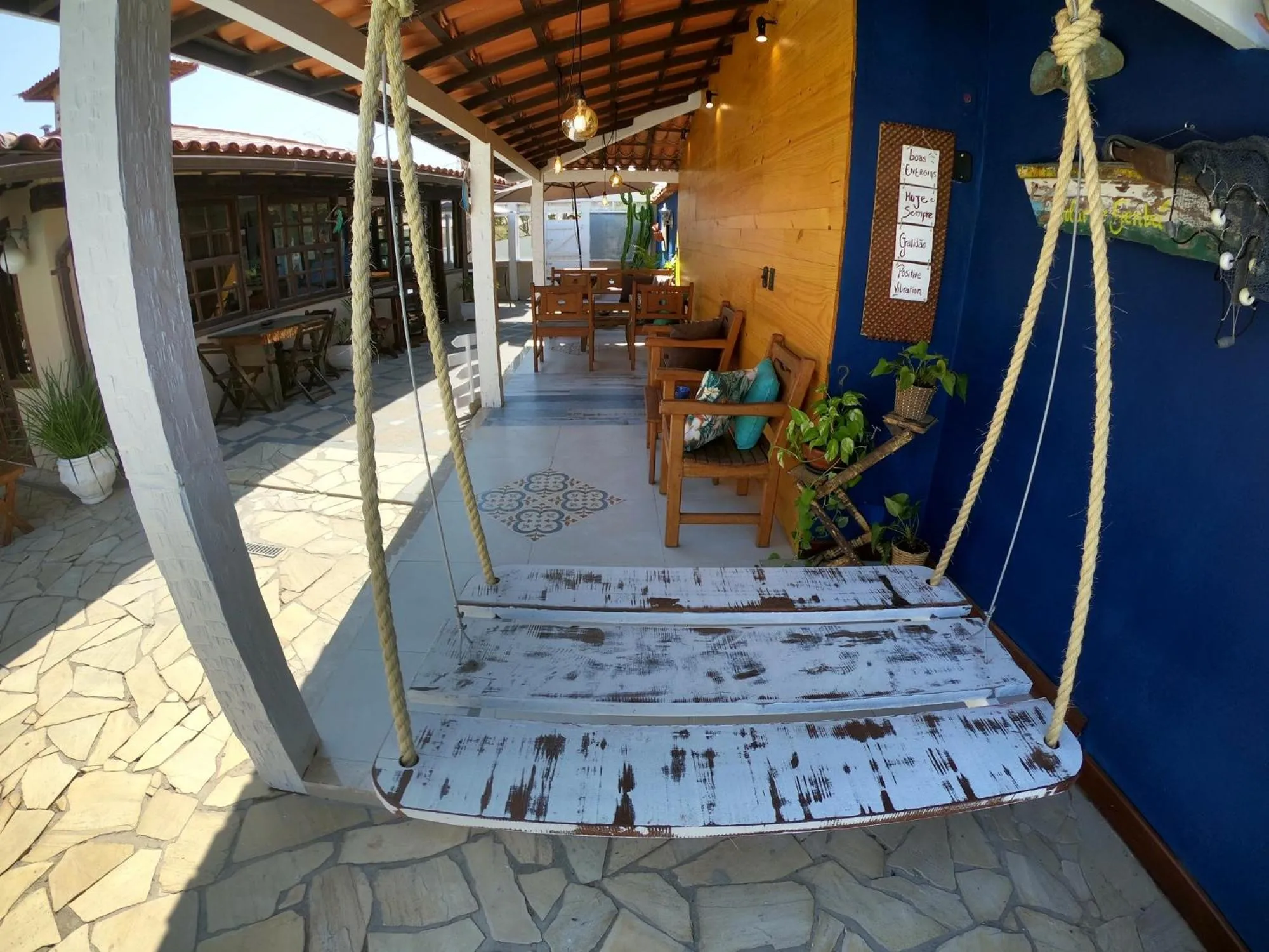 Communal lounge/ TV room in Pousada Solar de Geribá