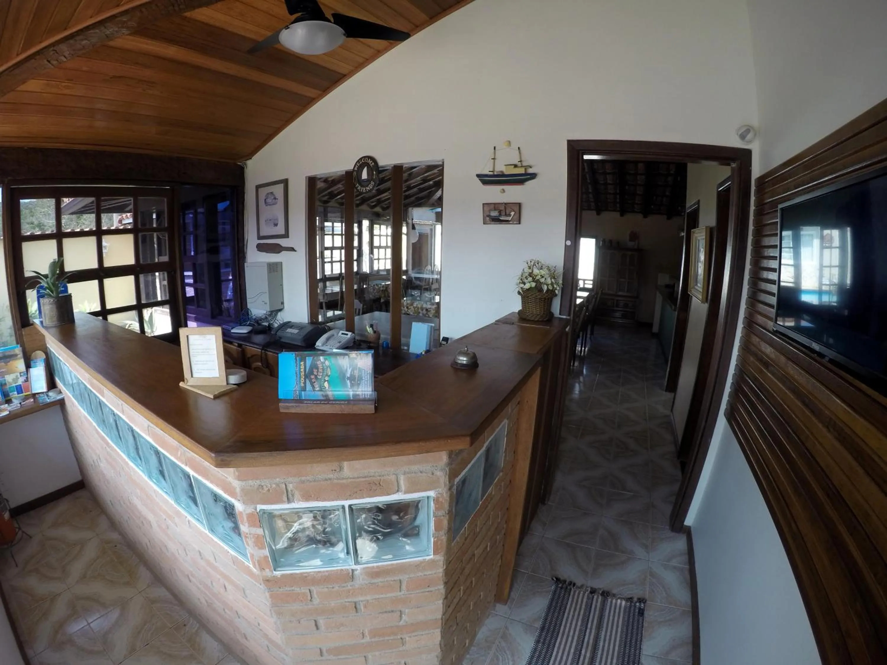 Lobby or reception in Pousada Solar de Geribá