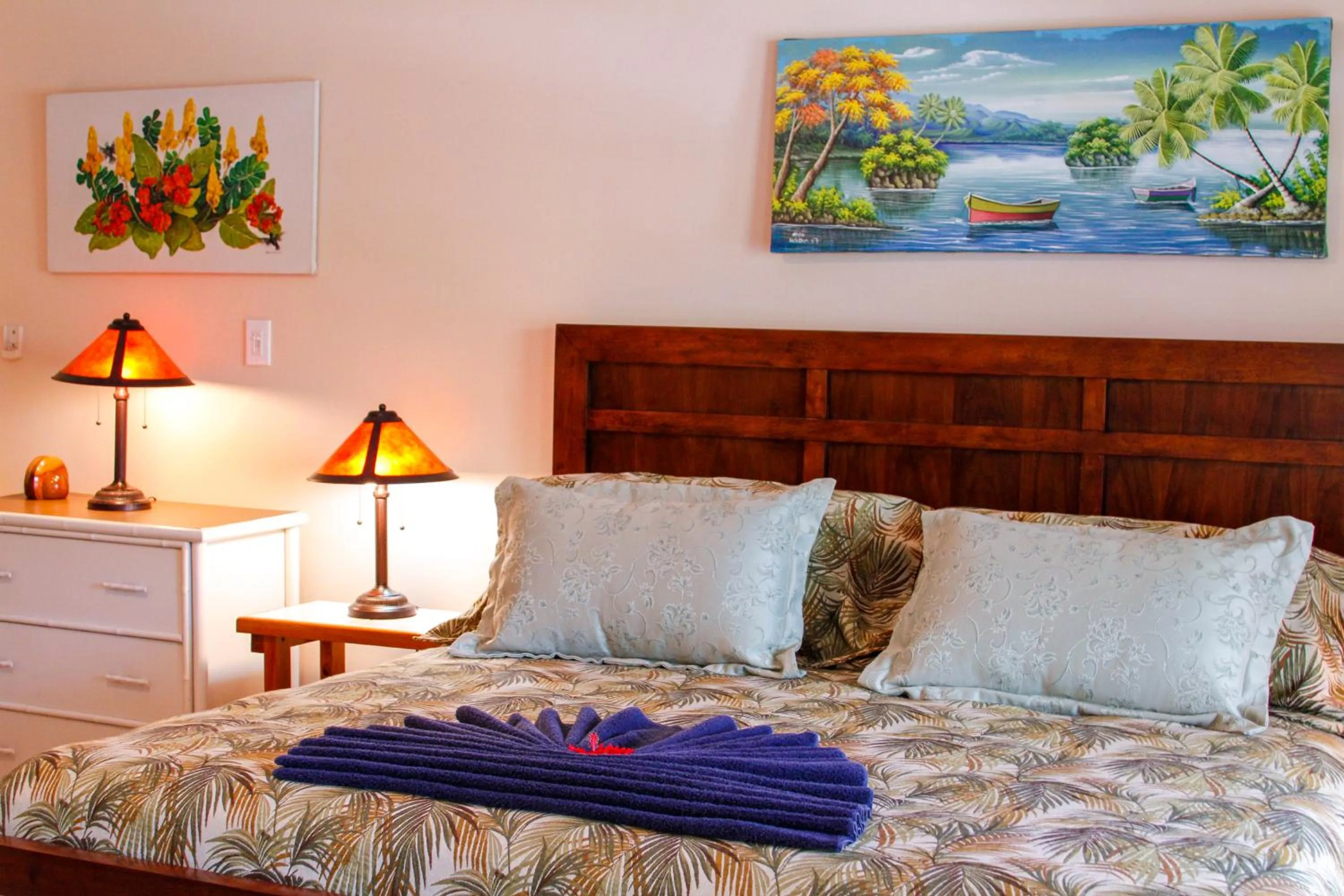 Bed in Antigua Village Beach Resort