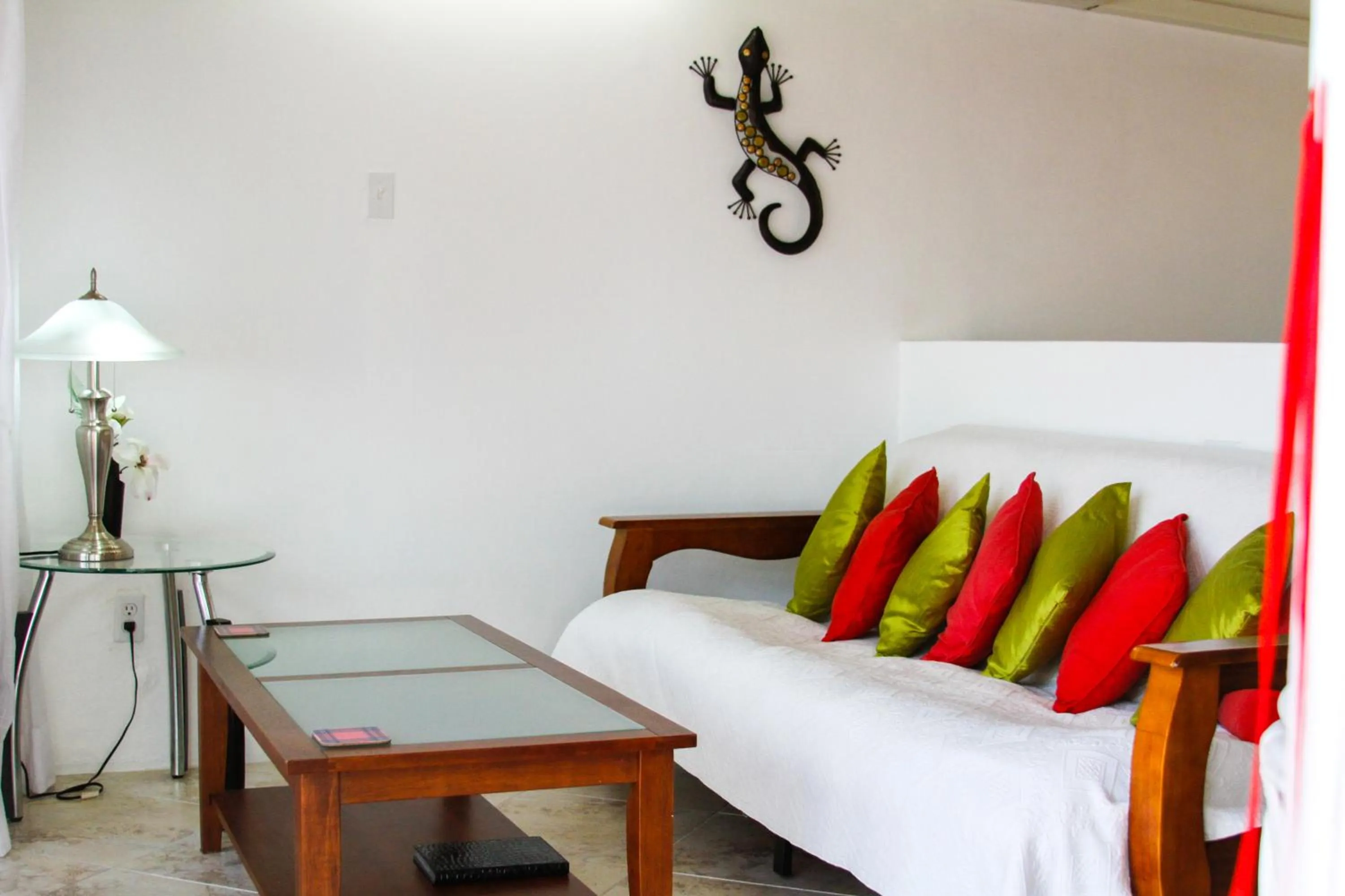 Living room, Bed in Antigua Village Beach Resort