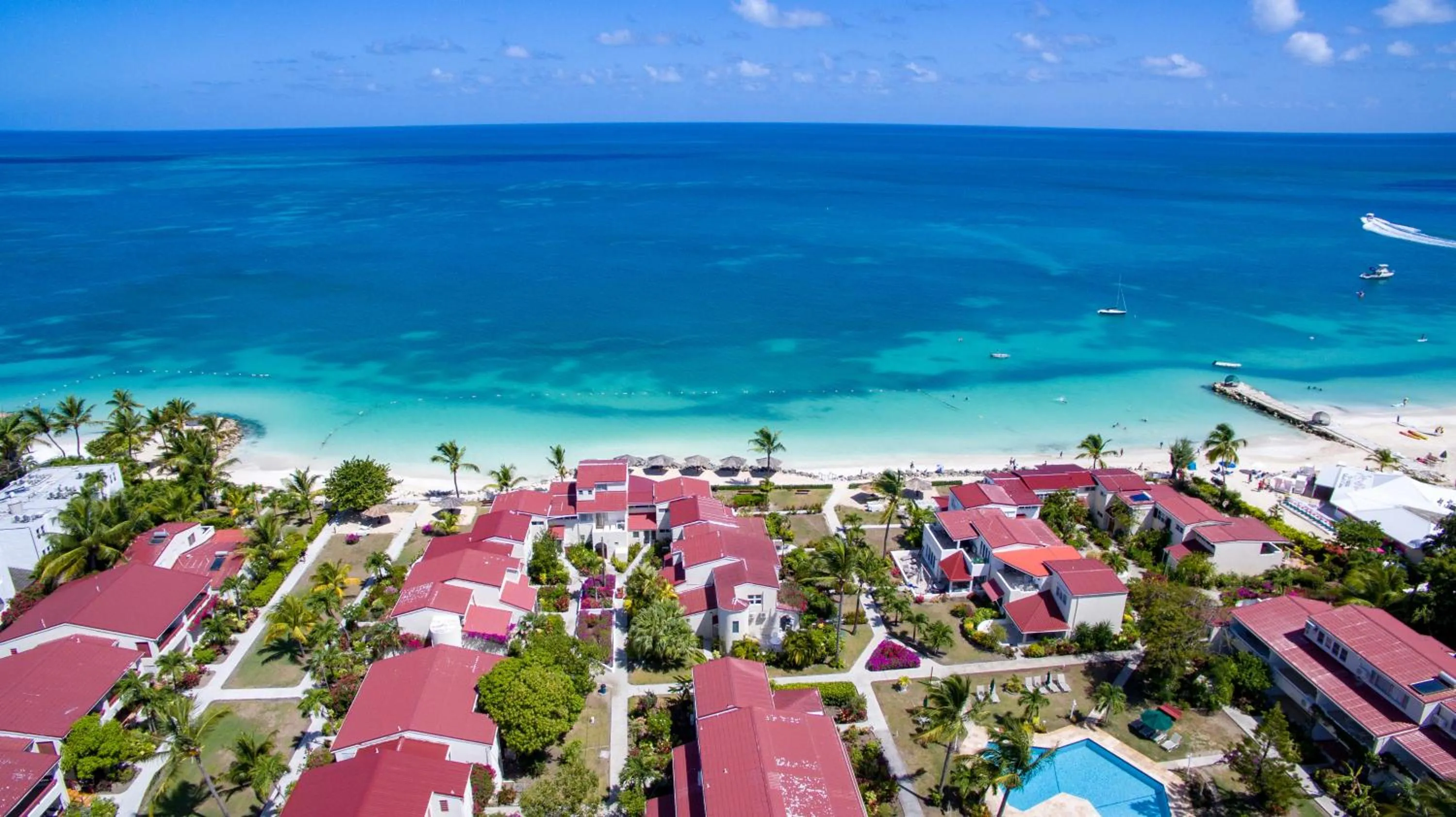 Bird's eye view in Antigua Village Beach Resort
