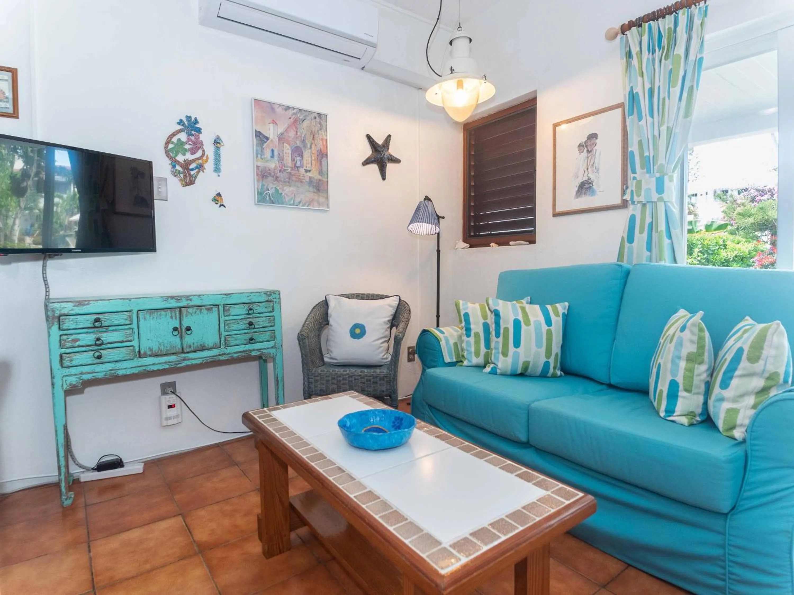 Living room in Antigua Village Beach Resort