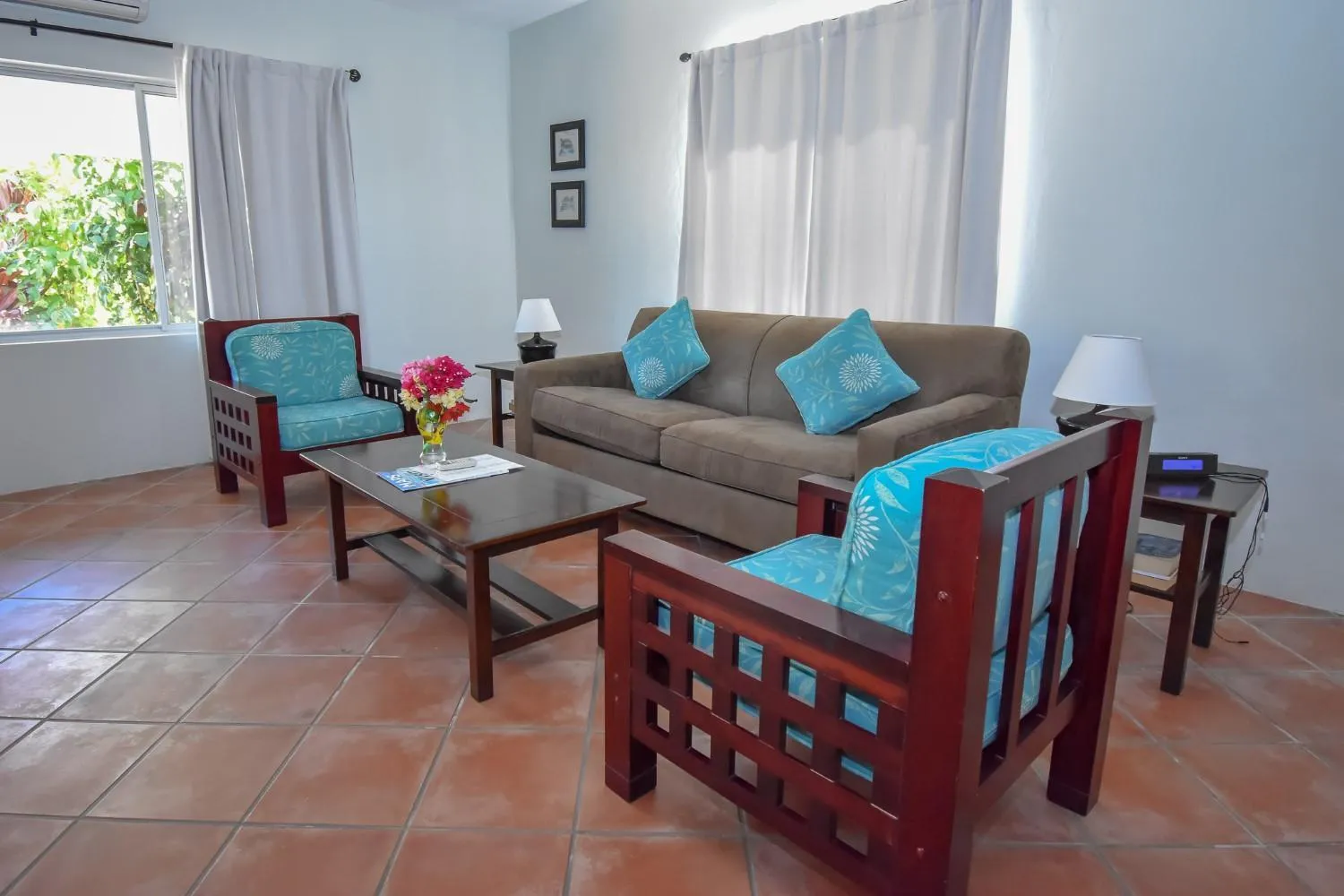 Living room in Antigua Village Beach Resort