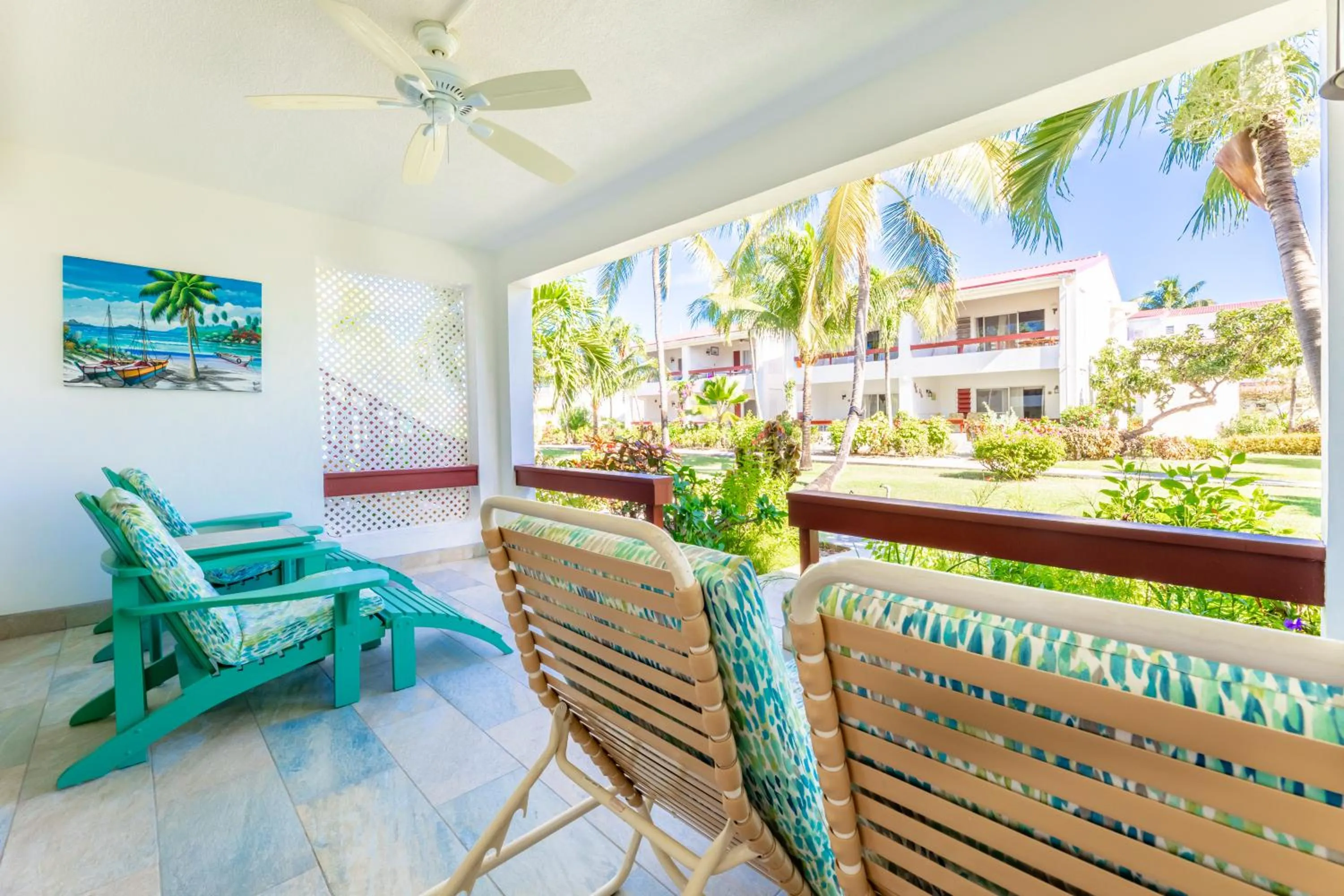 Patio in Antigua Village Beach Resort