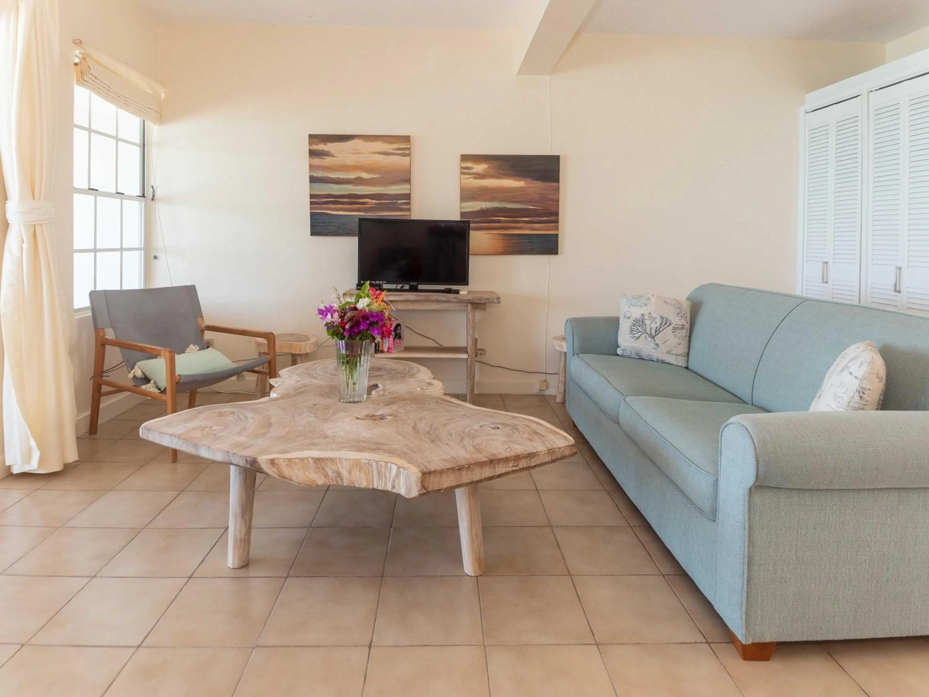 Seating area in Antigua Village Beach Resort