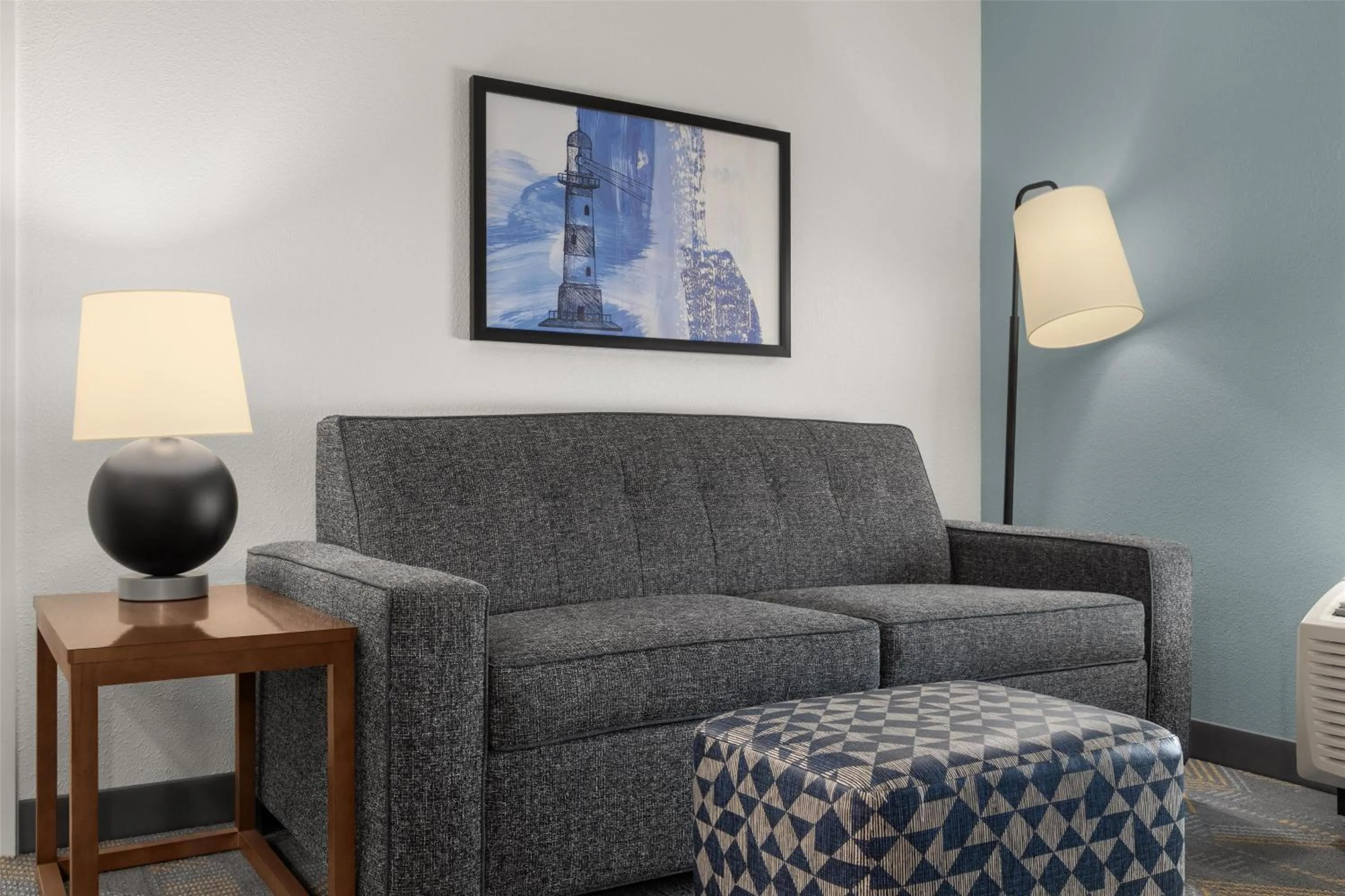 Living room in Home2 Suites by Hilton Lexington Park Patuxent River NAS, MD