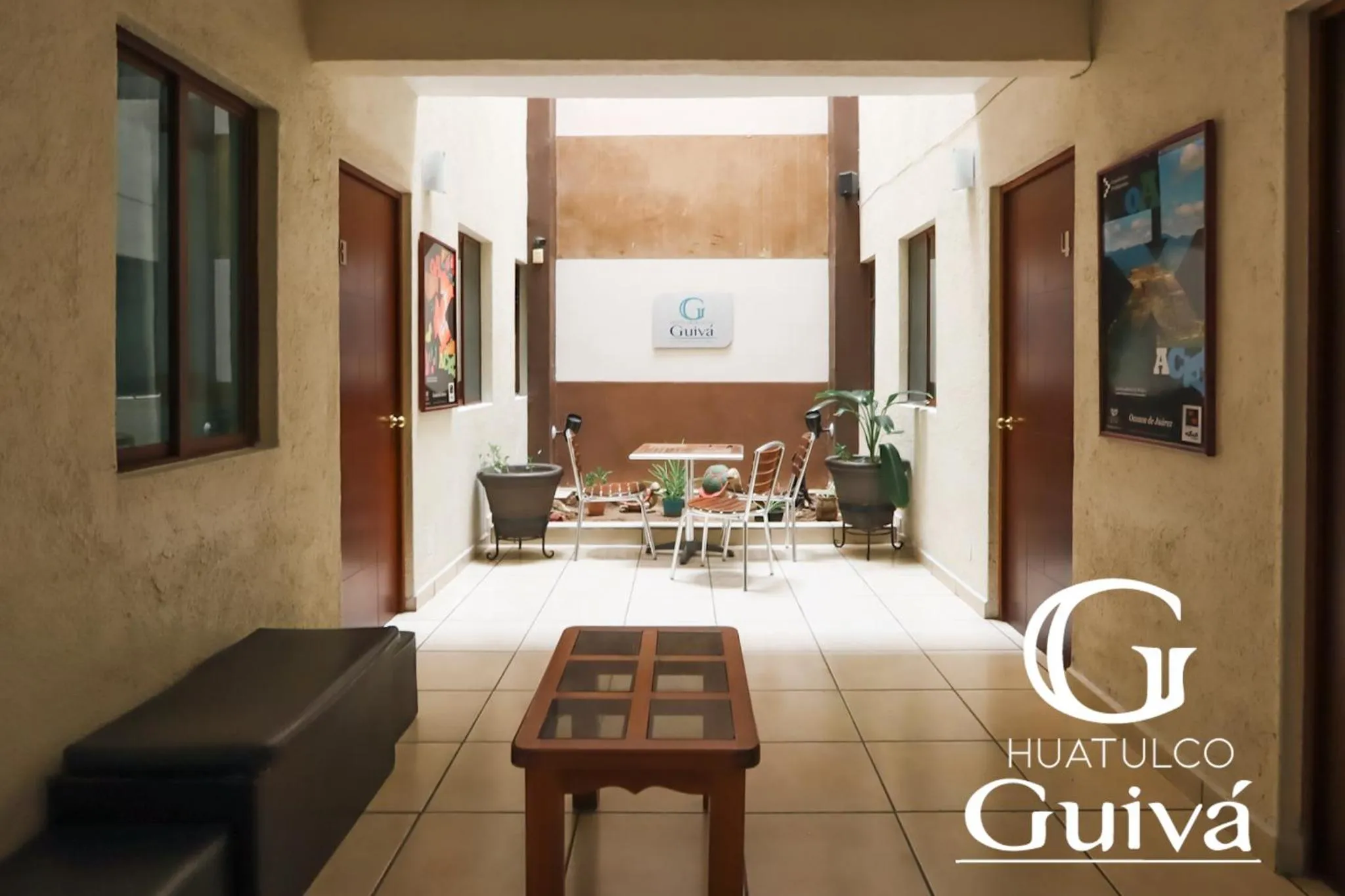 Living room in Hotel Guivá Huatulco