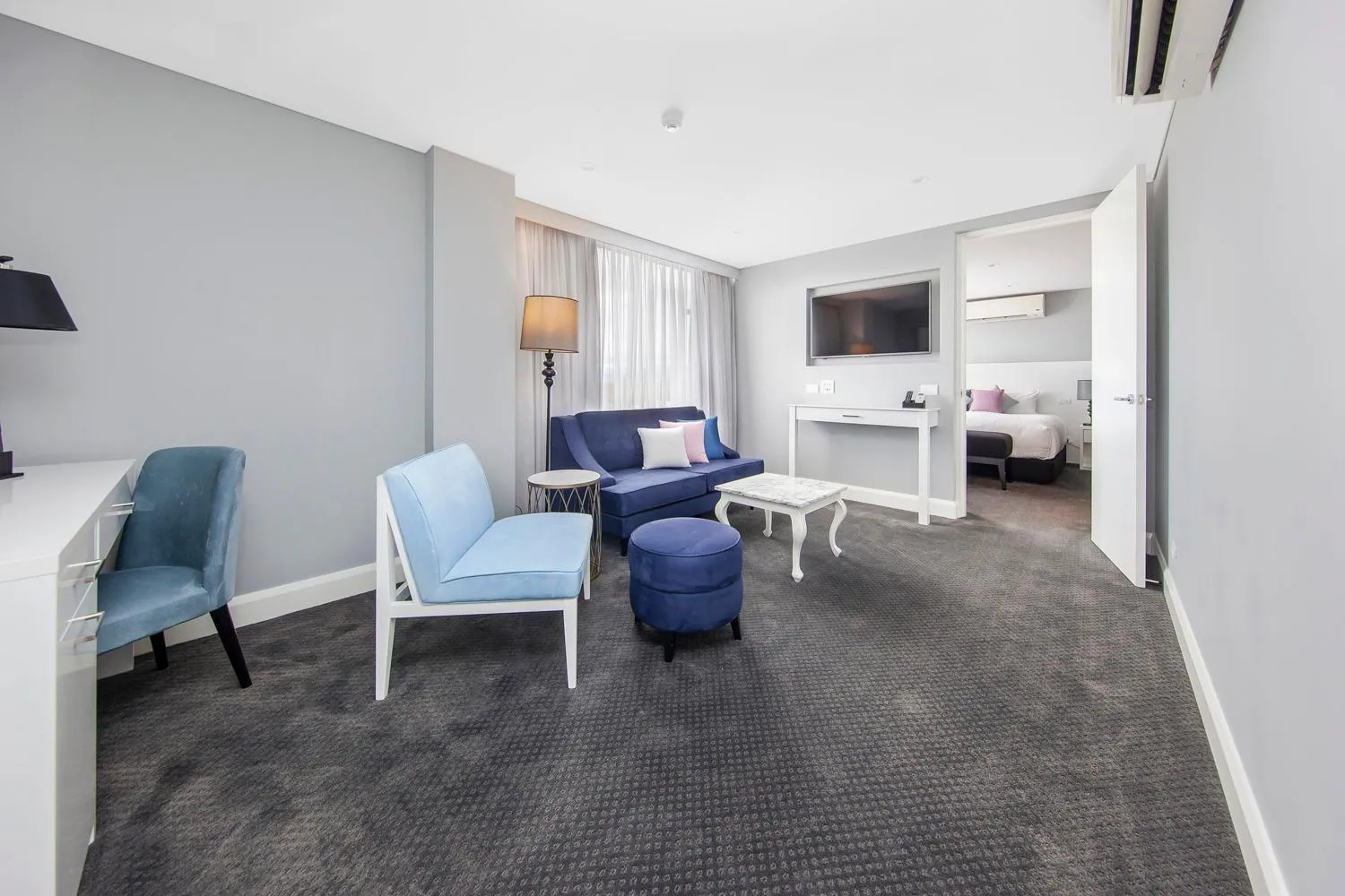 Seating area in Canberra Rex Hotel