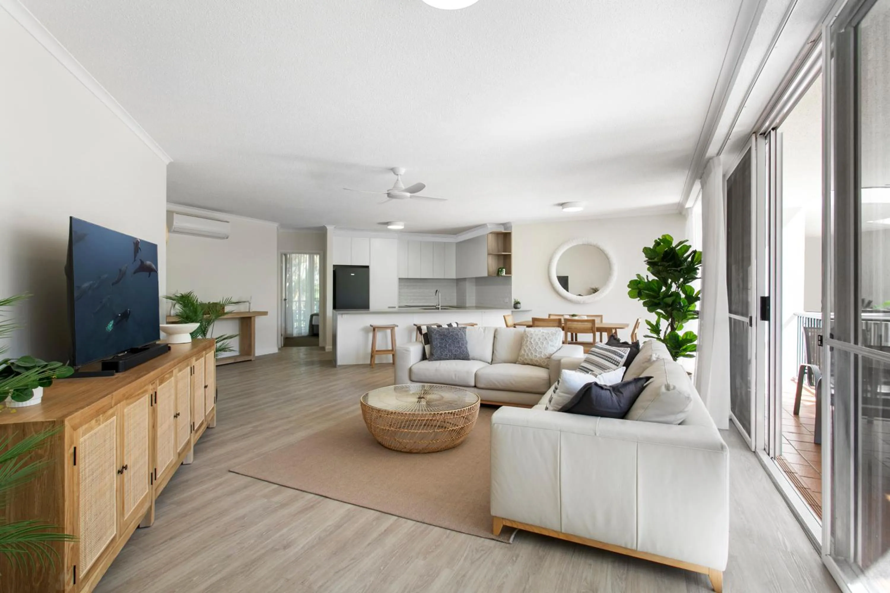 Living room in Noosa Tropicana