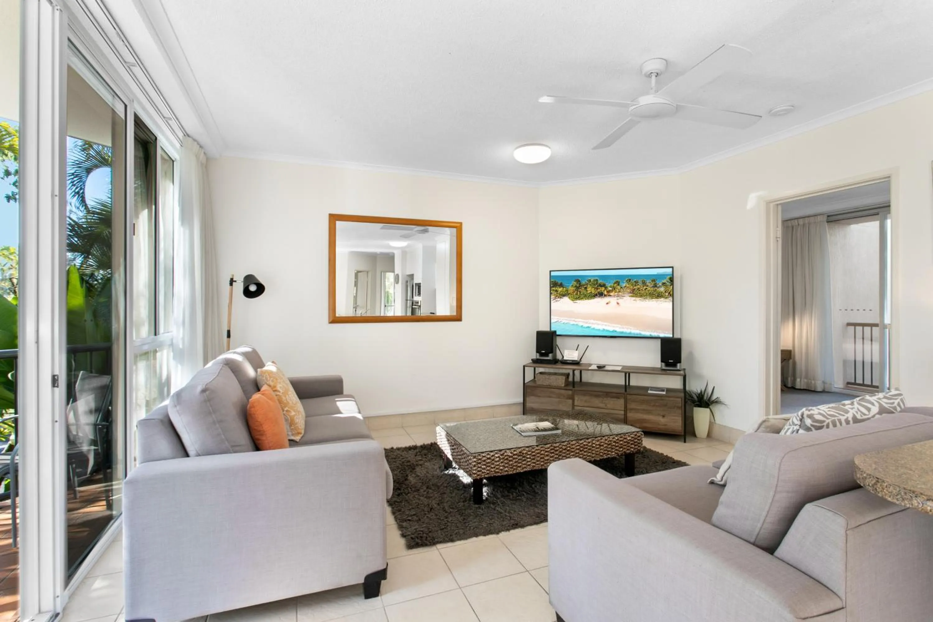 Living room in Noosa Tropicana
