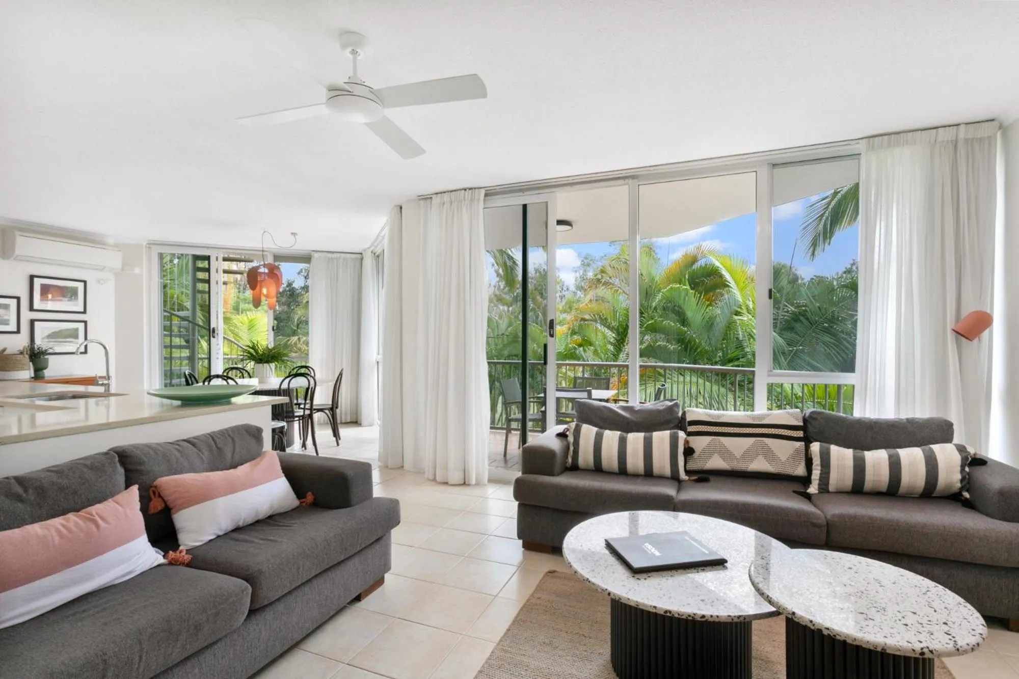 Living room in Noosa Tropicana