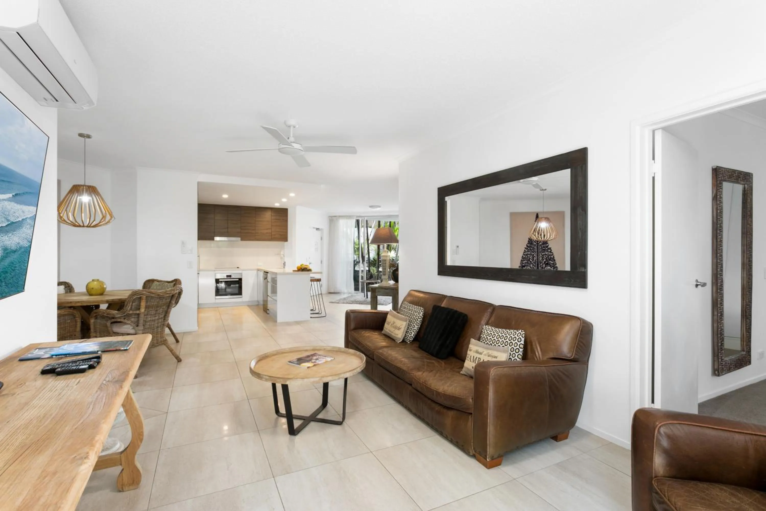 Living room in Noosa Tropicana