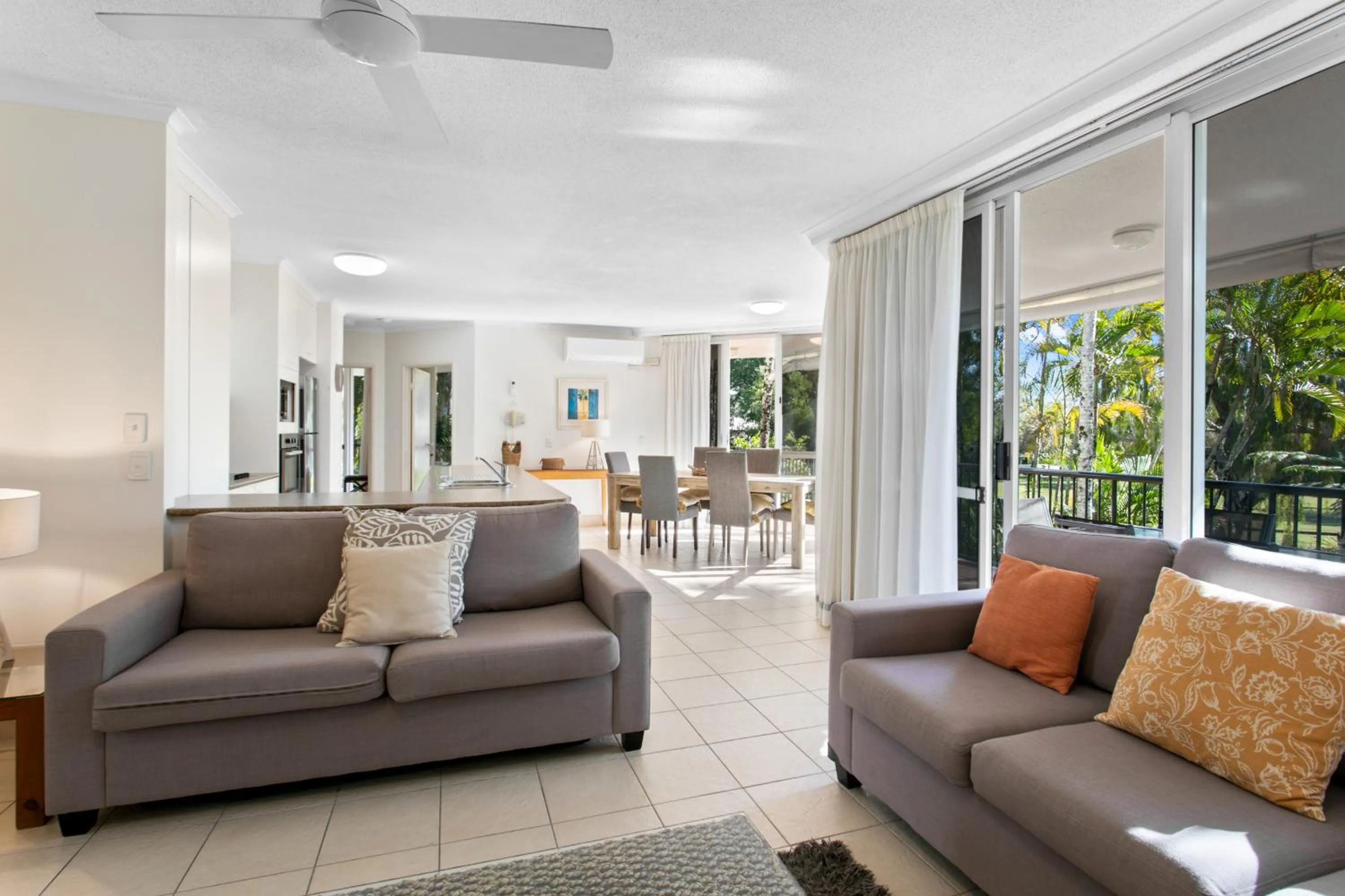 Living room in Noosa Tropicana