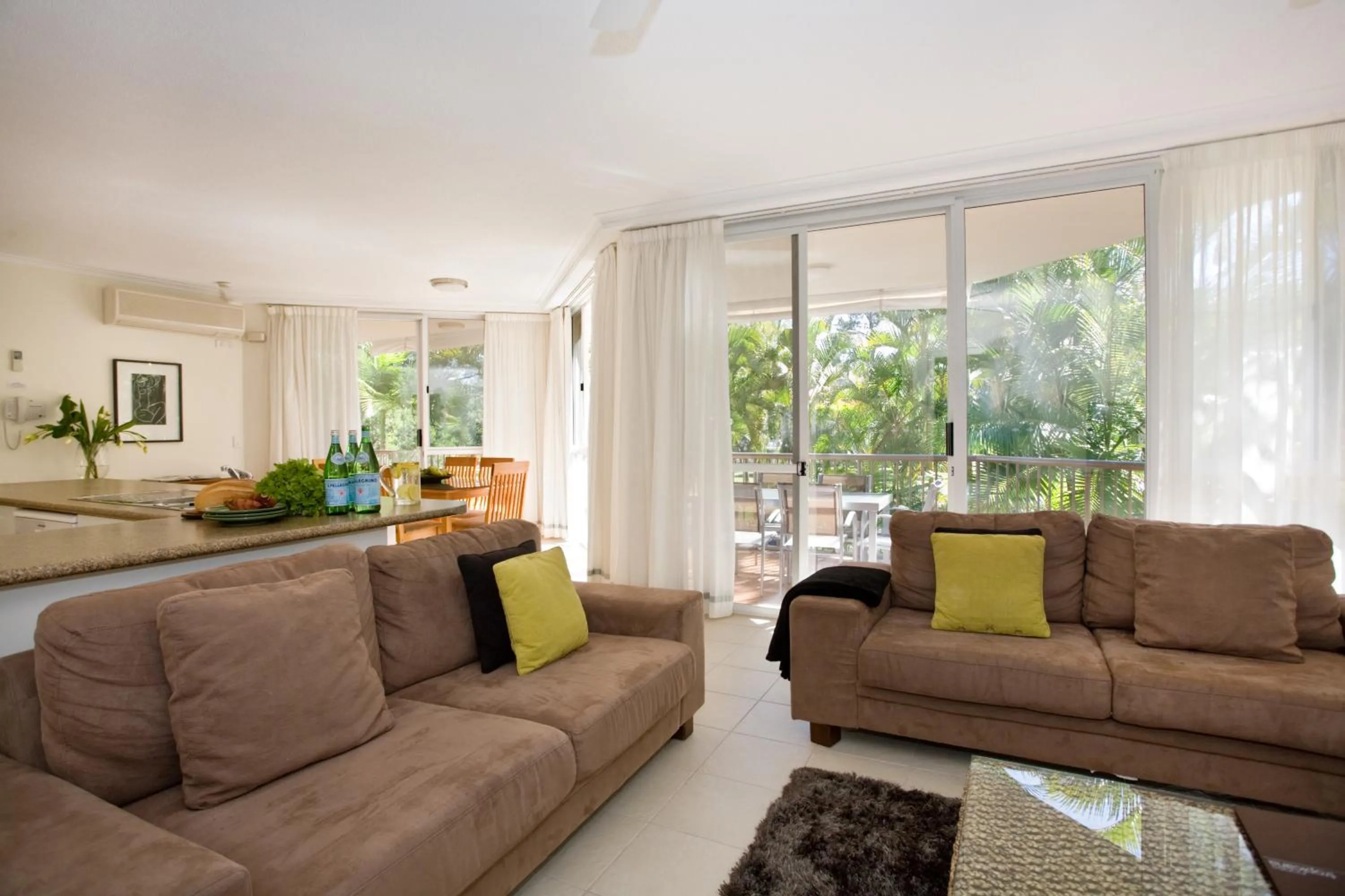 Living room in Noosa Tropicana
