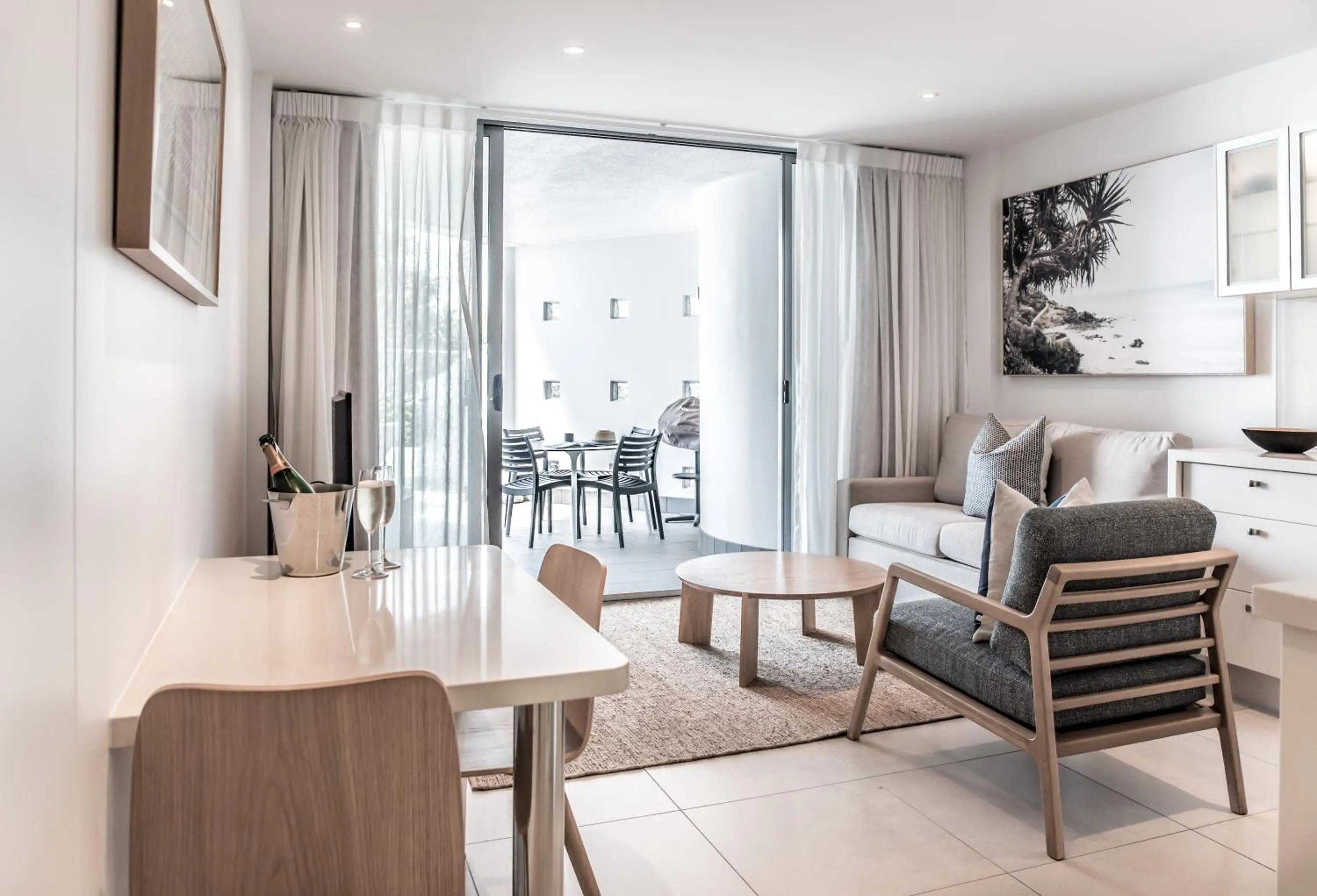 BBQ facilities in On The Beach Noosa Resort