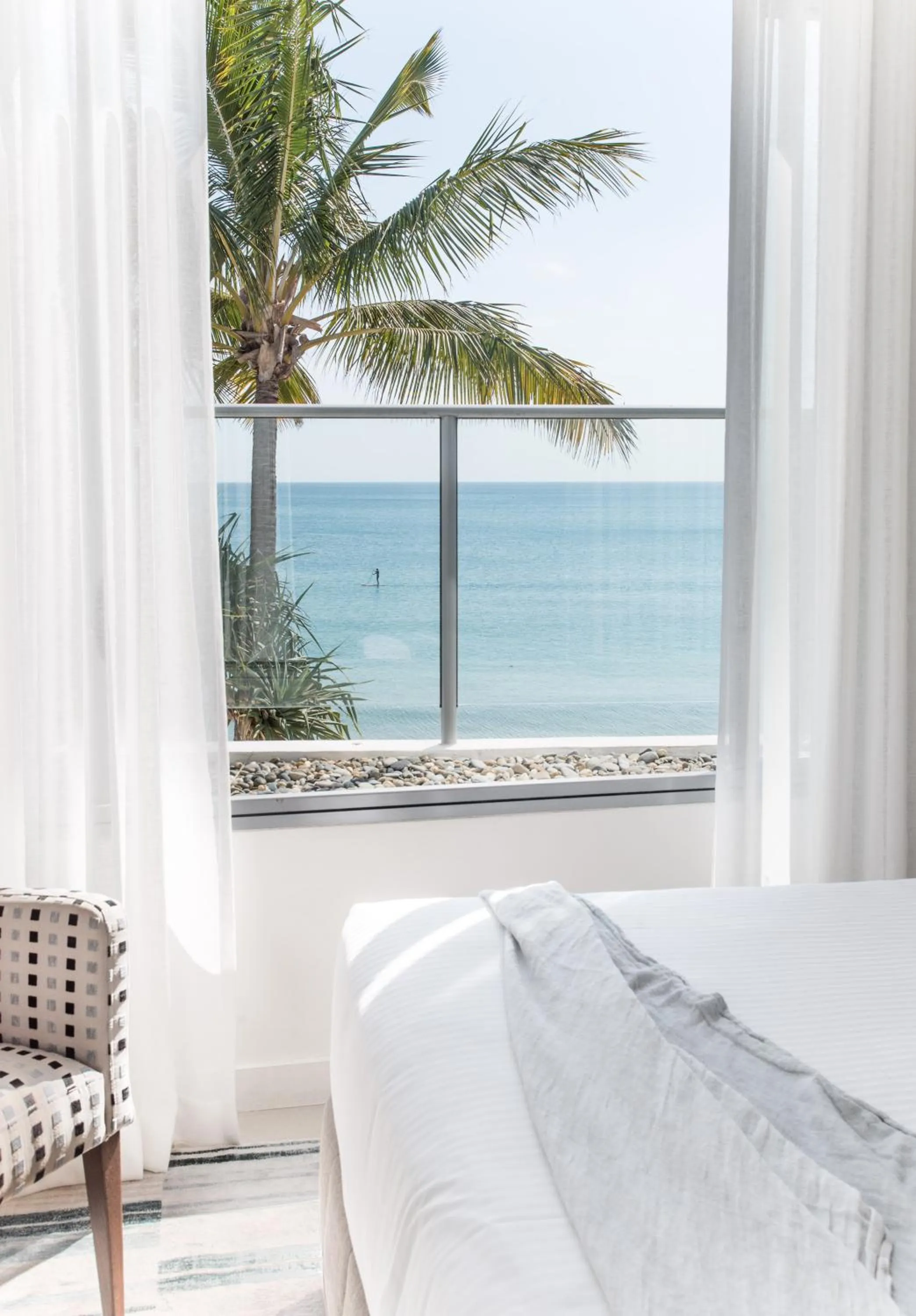 Bed in On The Beach Noosa Resort