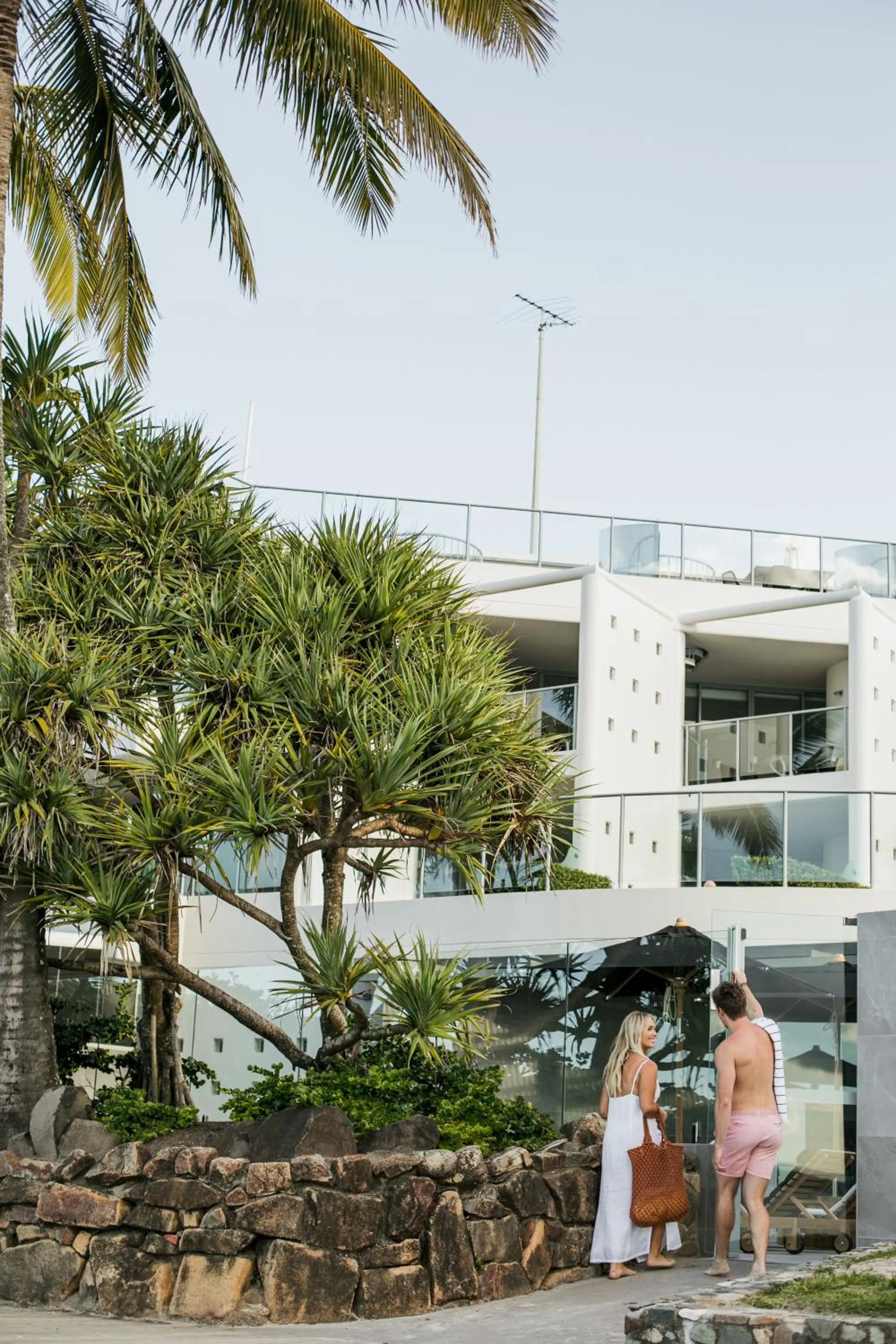 Facade/entrance in On The Beach Noosa Resort