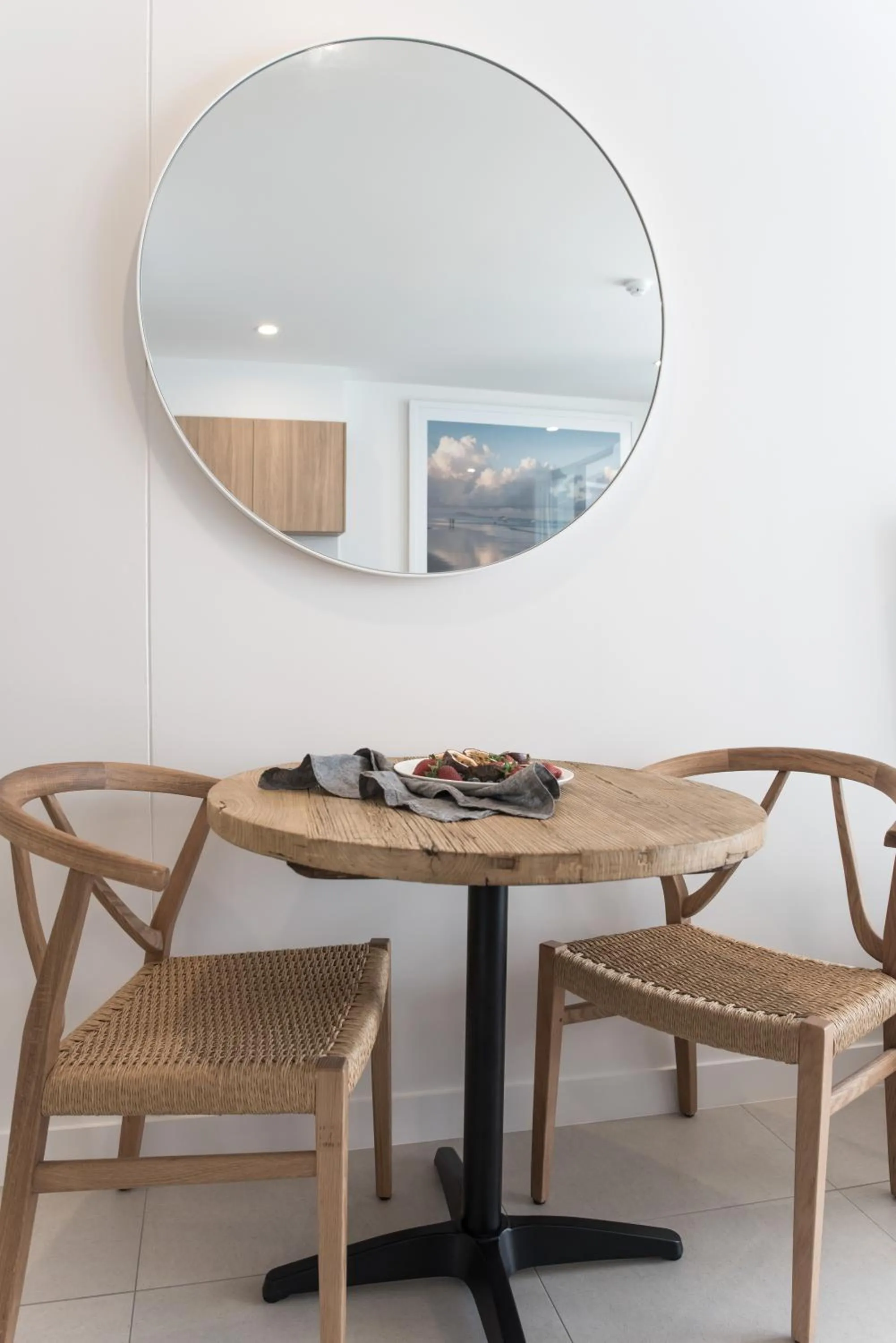 Dining area in On The Beach Noosa Resort