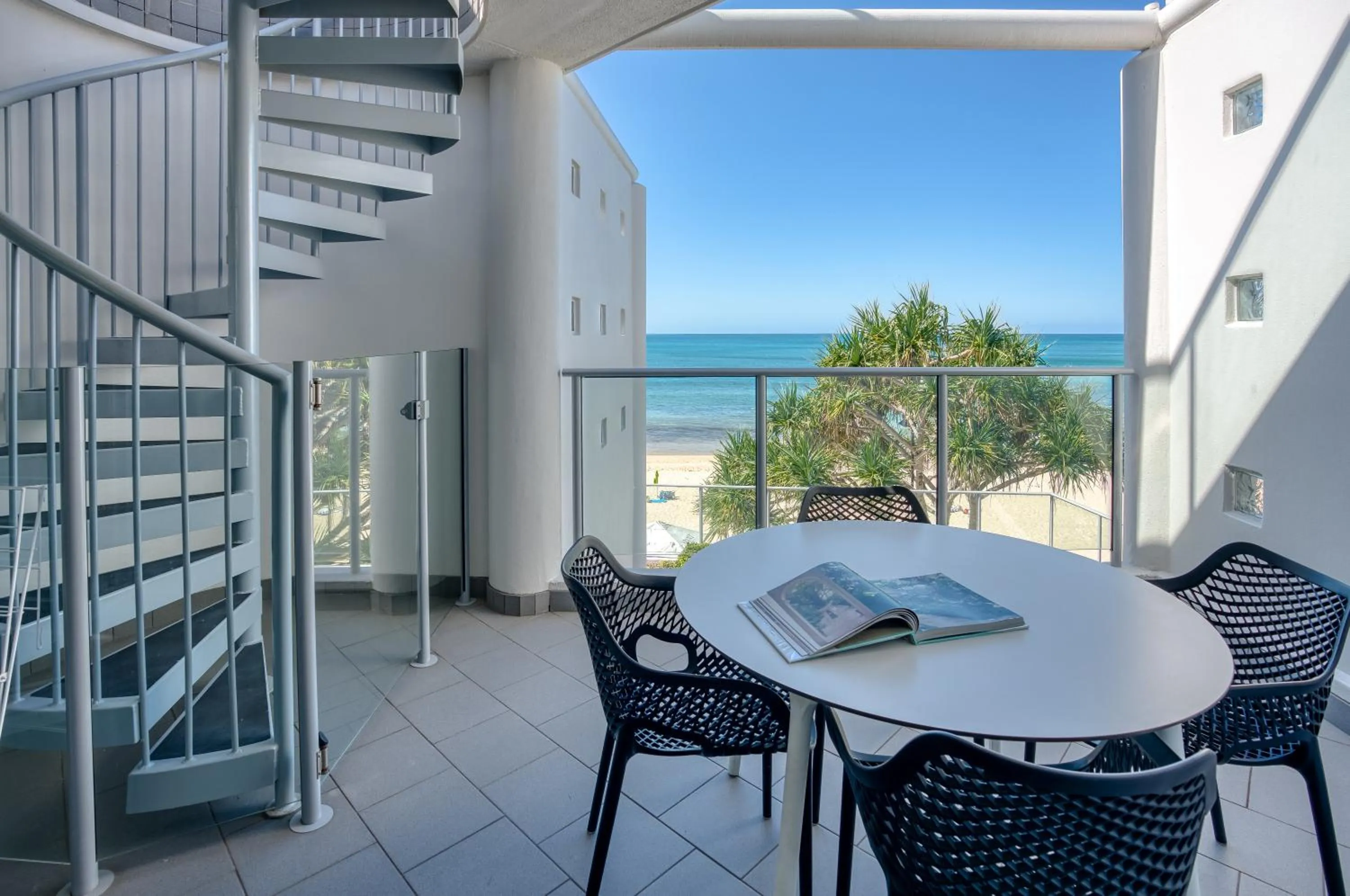 Patio in On The Beach Noosa Resort
