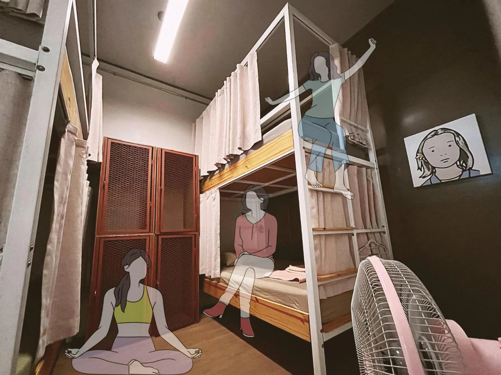 Bed in Hybrit hostel&cafe