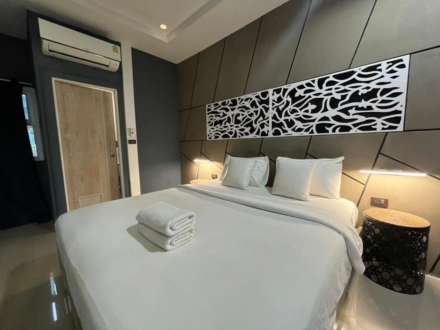 Bed in S1 City Hotel Buriram