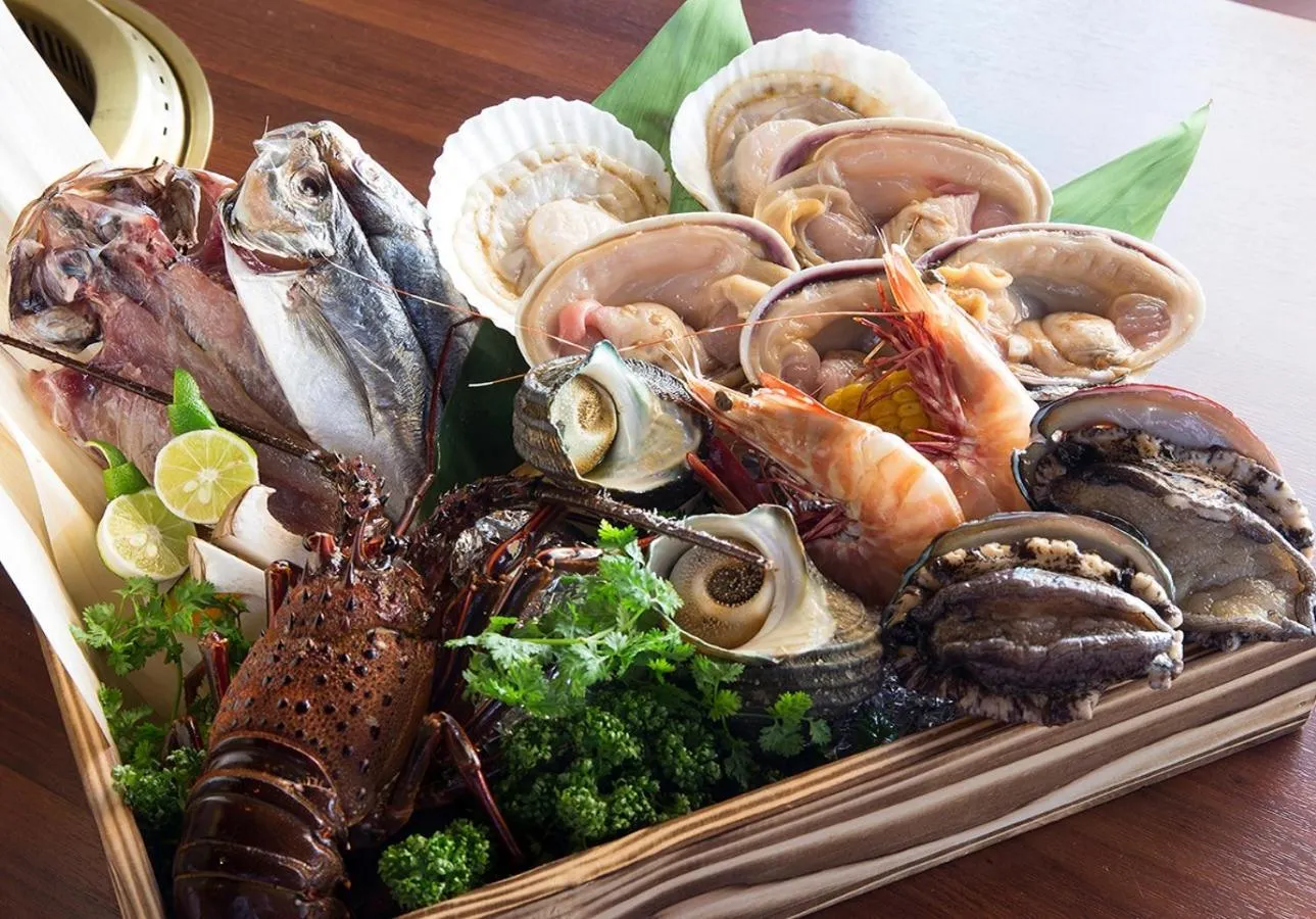 Food close-up in Sea Aiga Kaigetsu