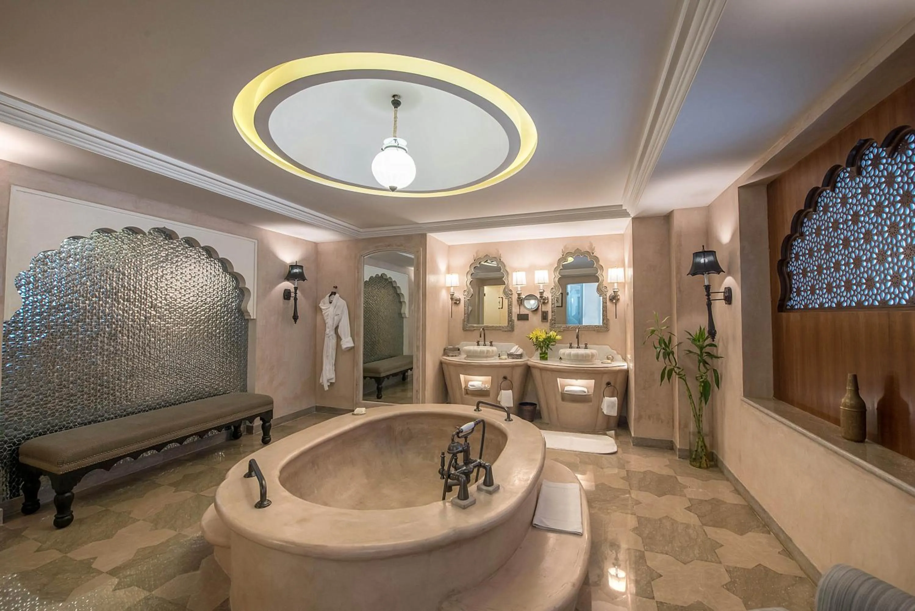 Steam room in Fairmont Jaipur