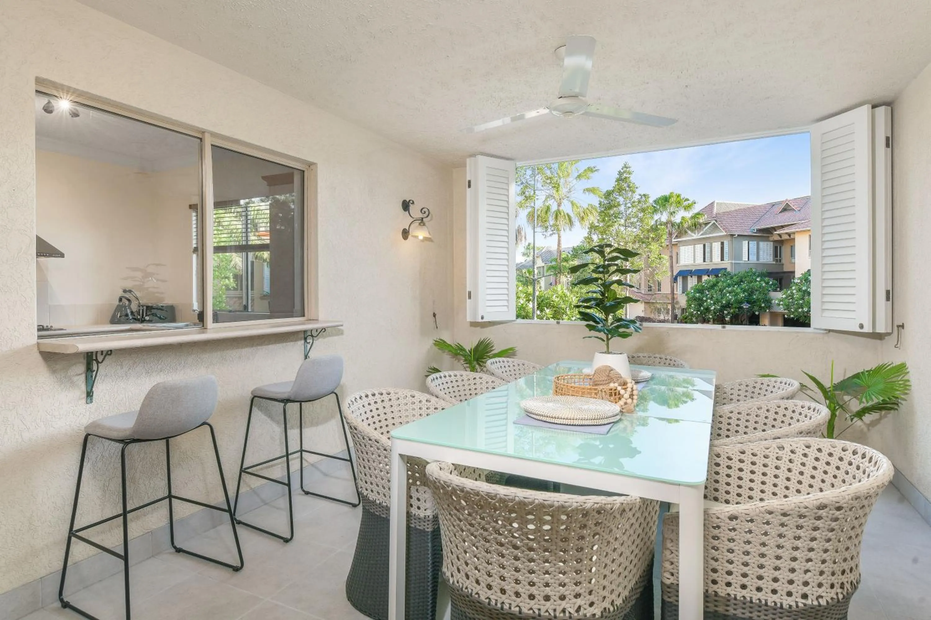 Patio in The Lakes Resort Cairns