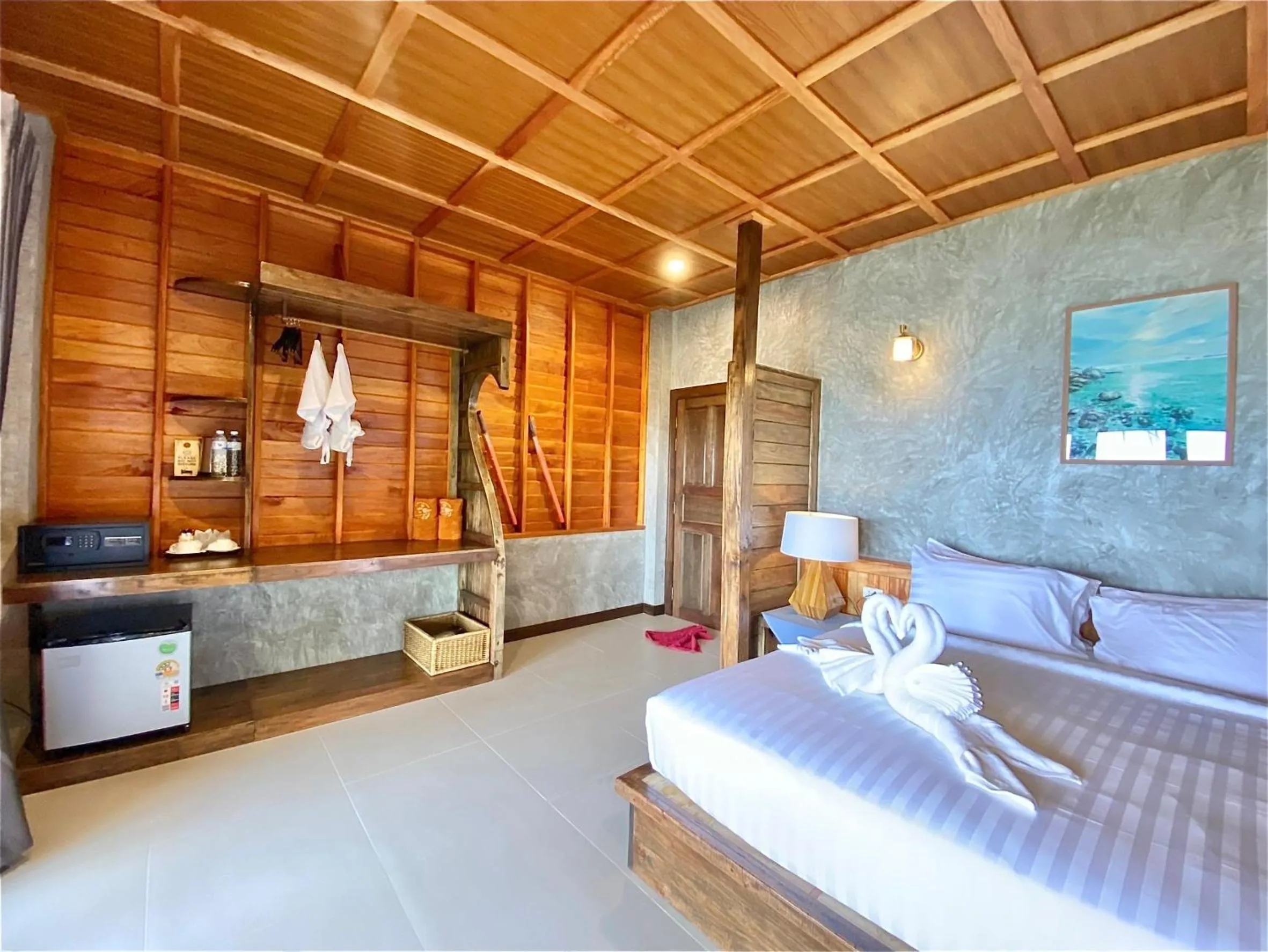 Bed in Koh Tao Relax Freedom Beach Resort