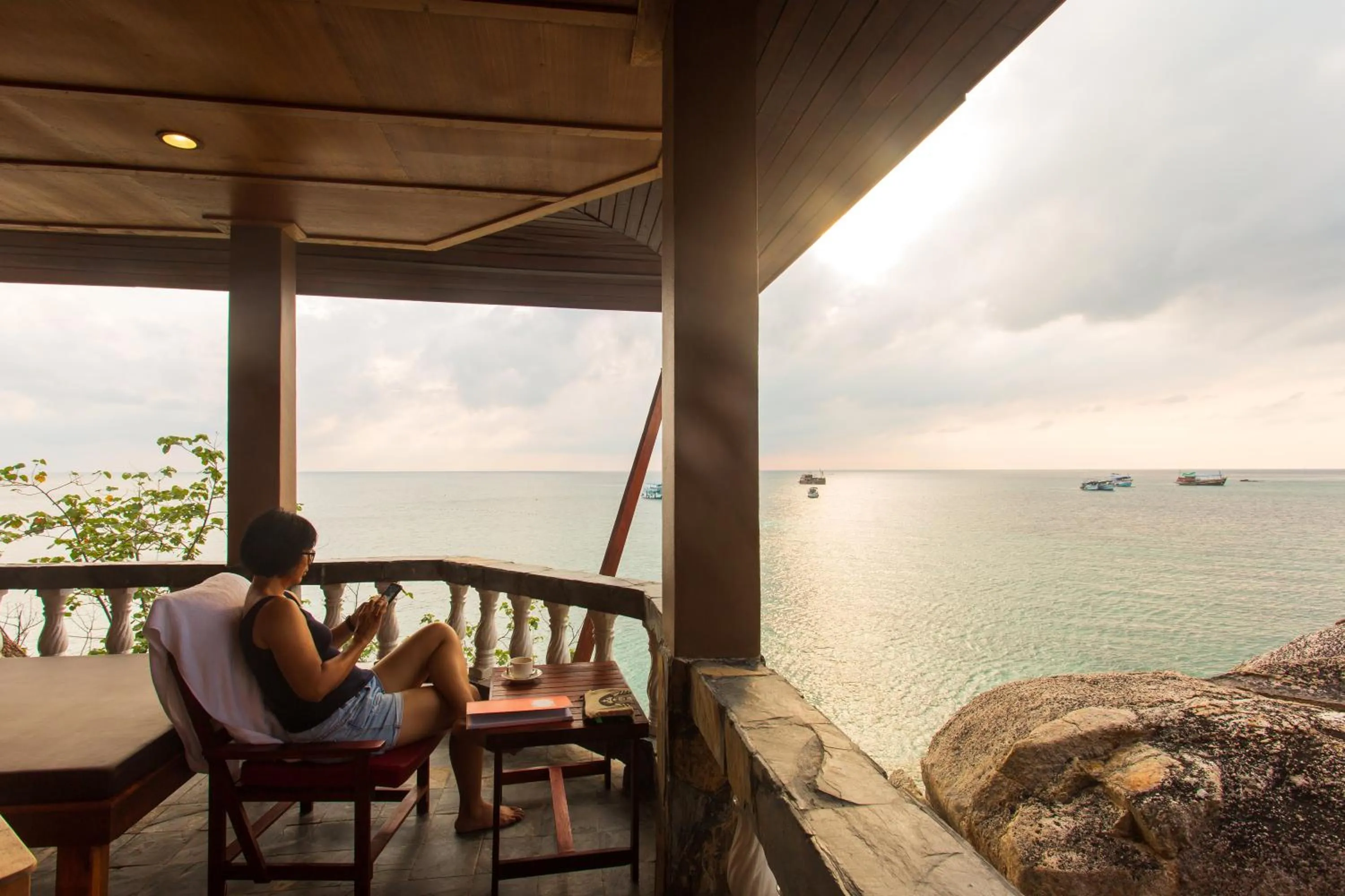 Balcony/Terrace in Koh Tao Relax Freedom Beach Resort