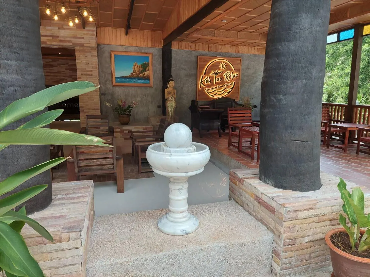 Lobby or reception in Koh Tao Relax Freedom Beach Resort