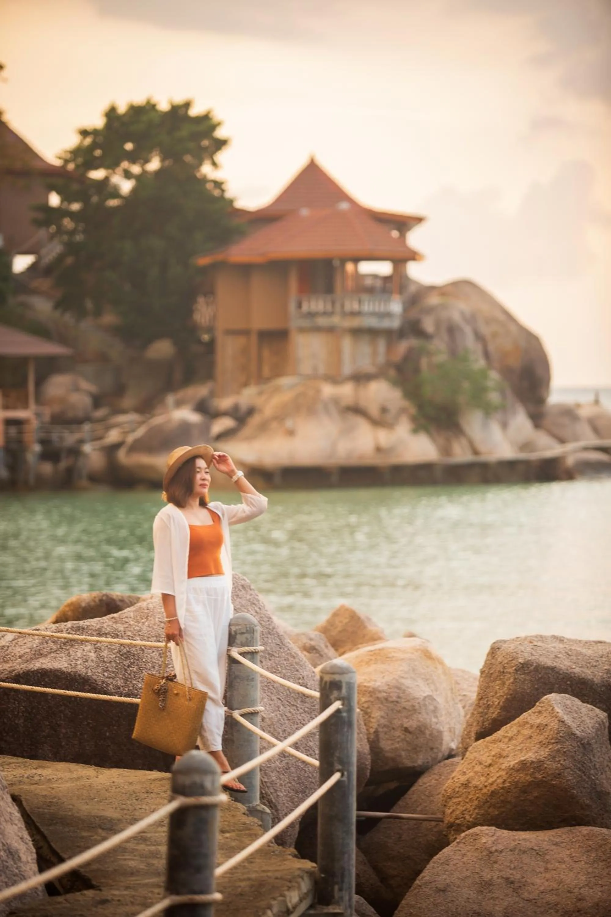 Street view in Koh Tao Relax Freedom Beach Resort