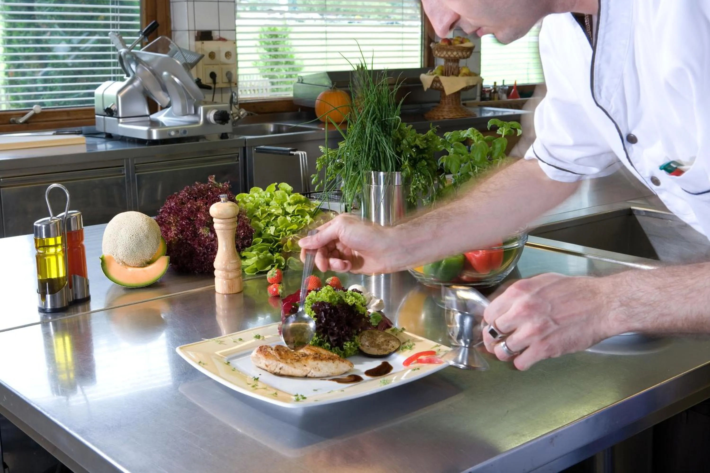Food close-up in Hotel Bergland
