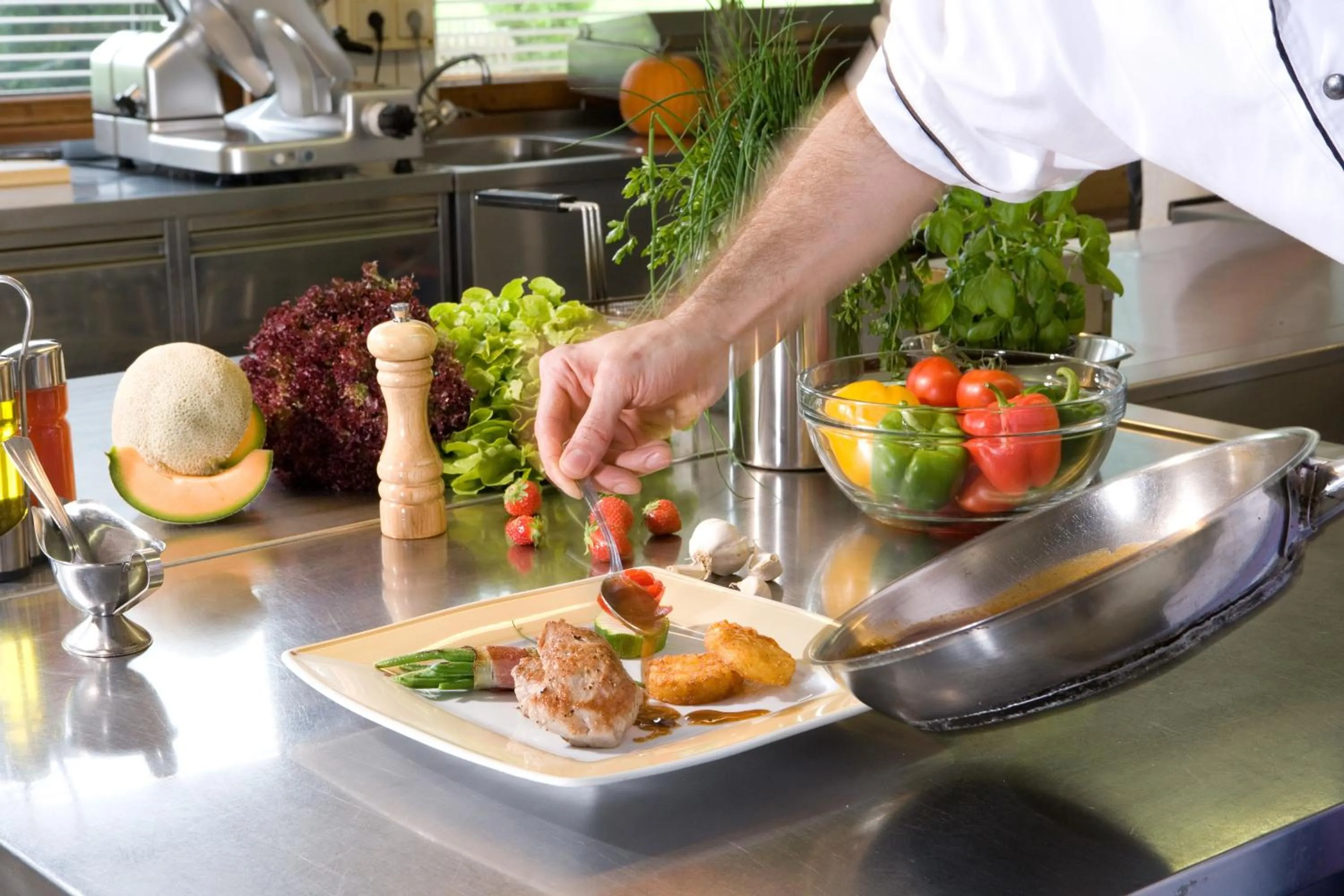 Food close-up in Hotel Bergland