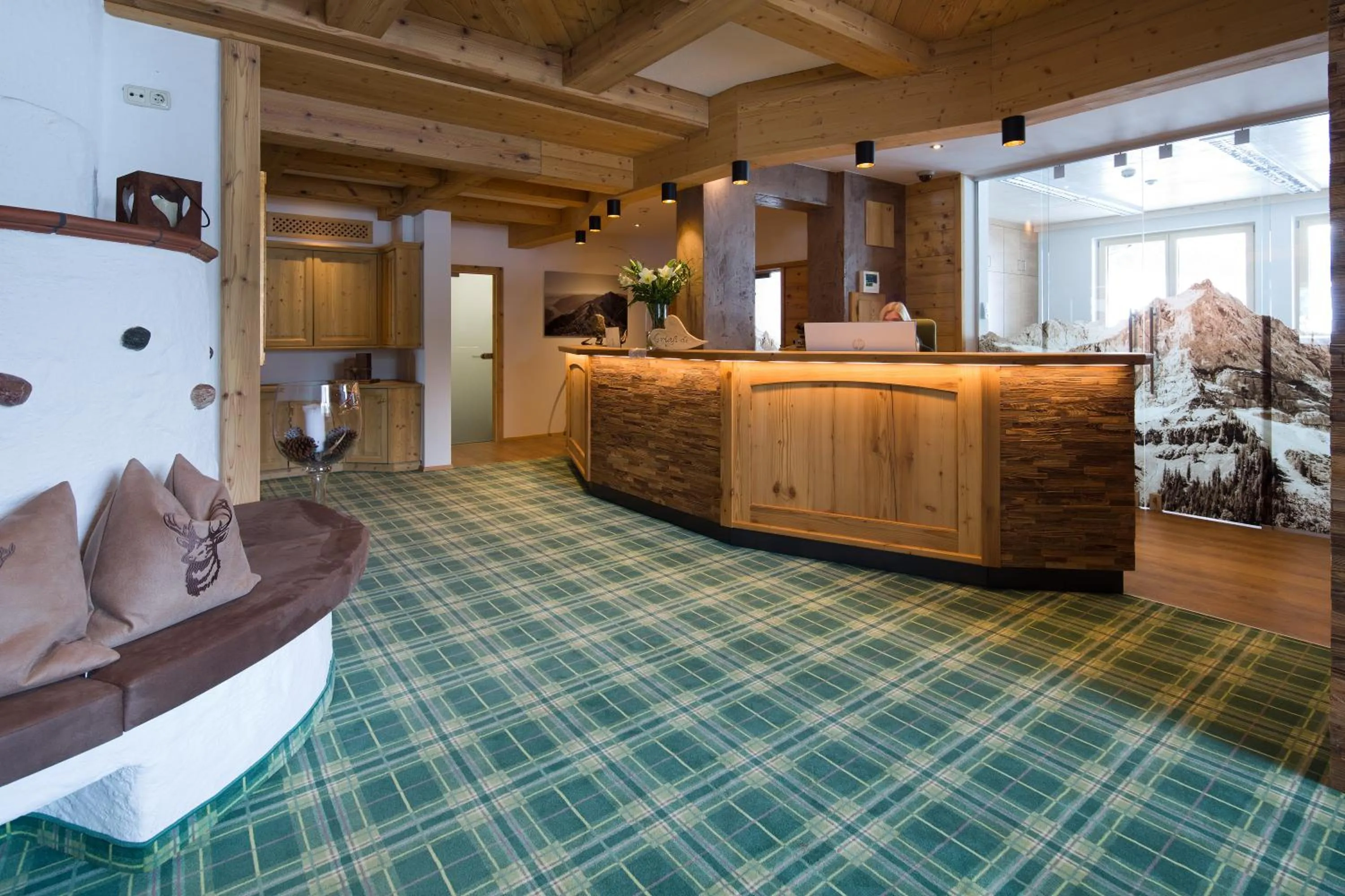 Lobby or reception in Hotel Bergland